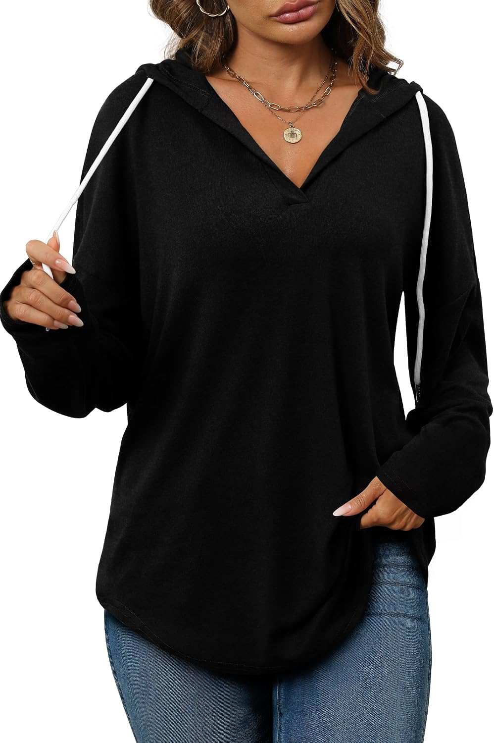 Womens Fashion Tops Hoodies for Women Pullover Oversized Sweatshirts Long SLeeve Shirts Fit