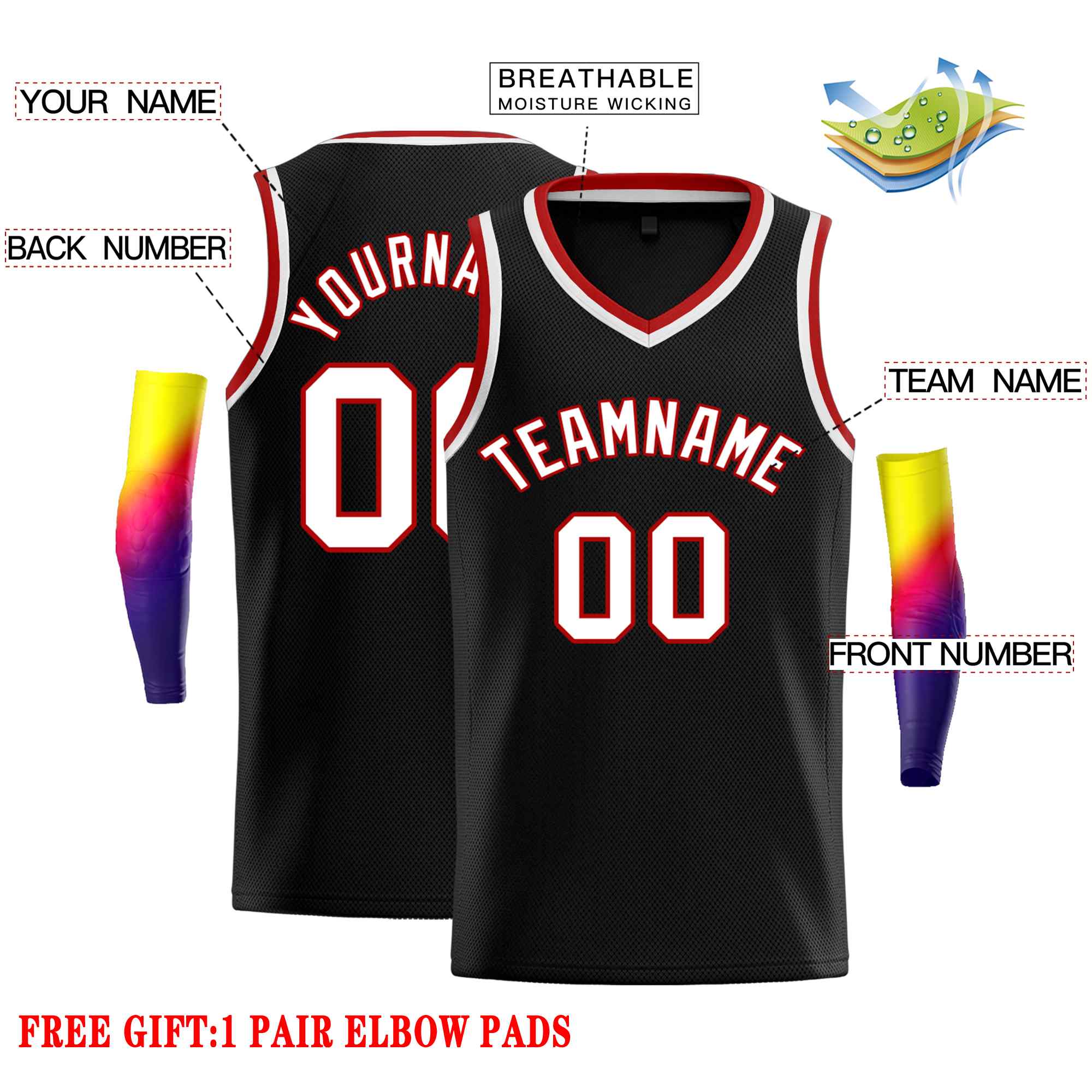 Custom Classic Tops Herren-Freizeit-Basketballtrikot
