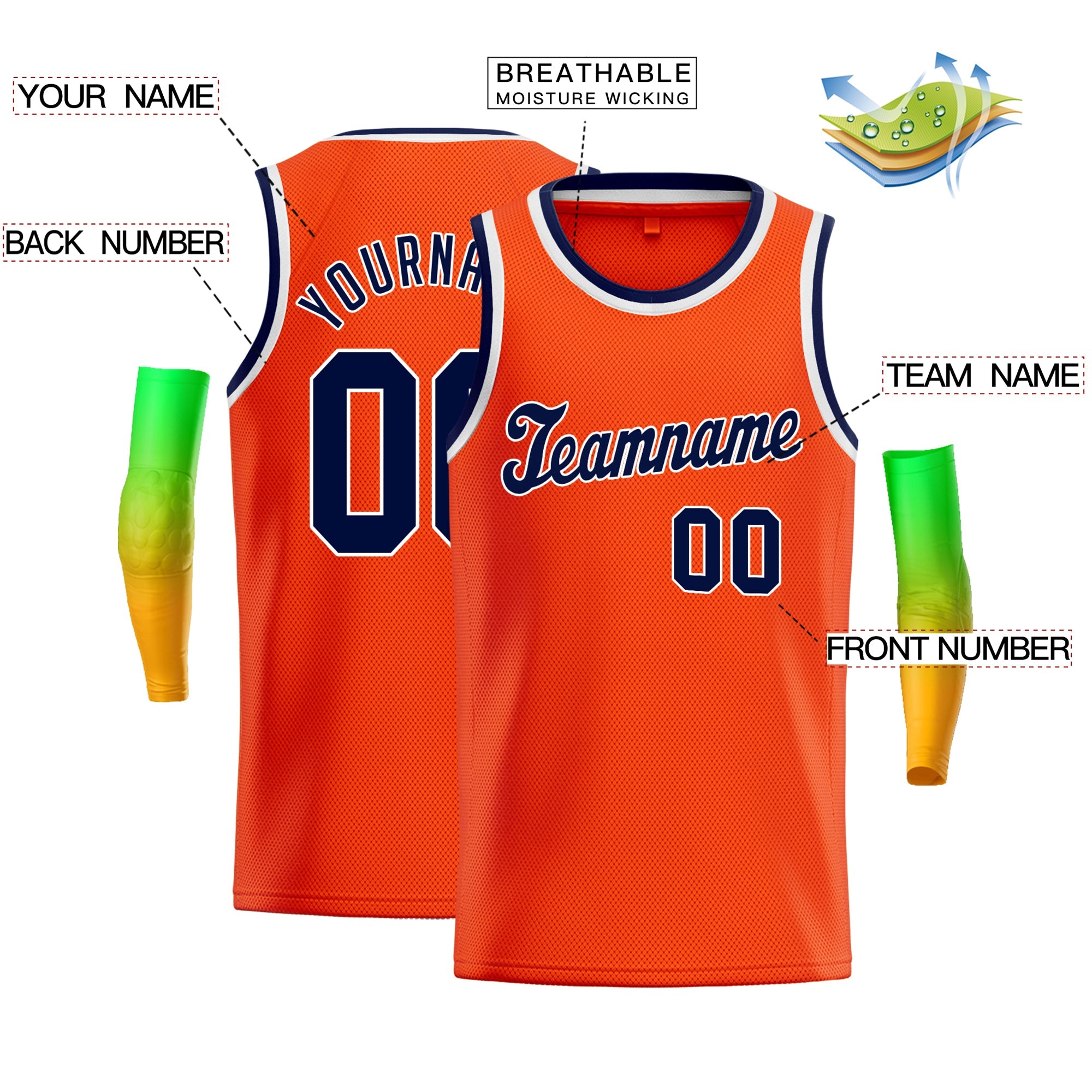 Custom Classic Tops Herren-Freizeit-Basketballtrikot