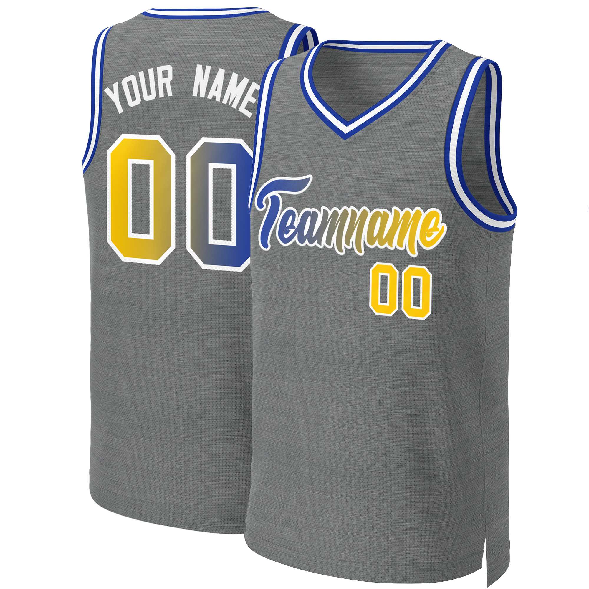 Benutzerdefiniertes Basketballtrikot mit klassischem Farbverlauf und modischen Oberteilen