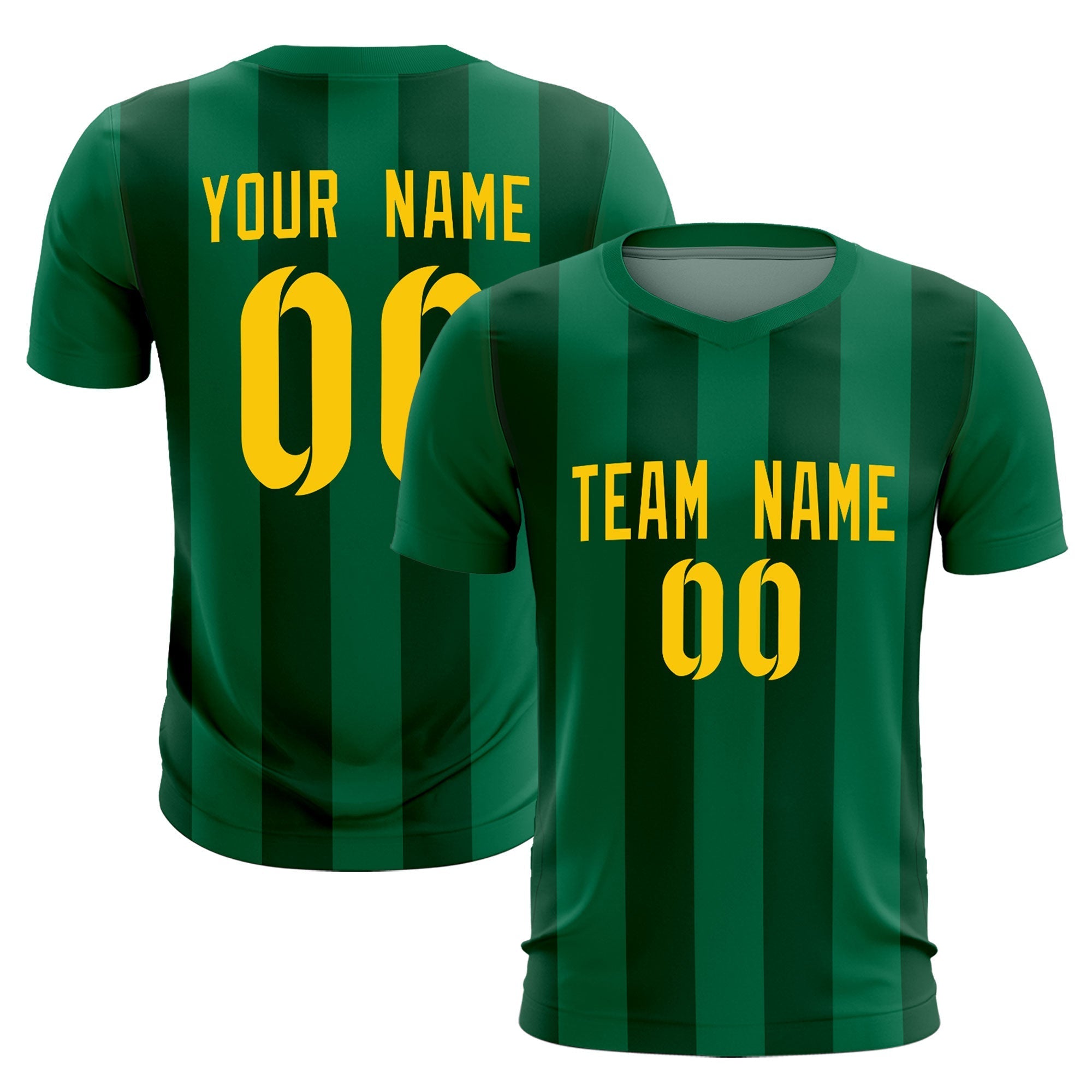 Benutzerdefinierte vertikale Streifen Casual Outdoor-Fußball-Sets-Trikot Benutzerdefinierte vertikale Streifen Casual Outdoor-Fußball-Sets-Trikot