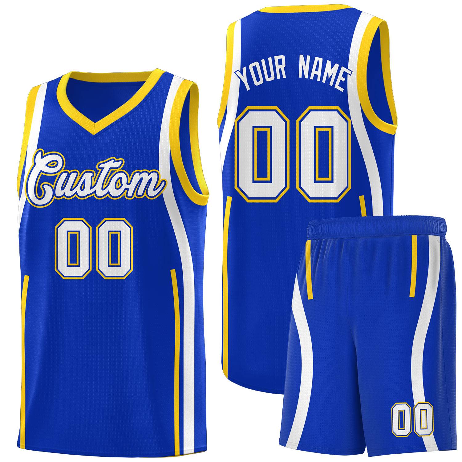 Benutzerdefinierte Basketball-Kits mit Bandmuster