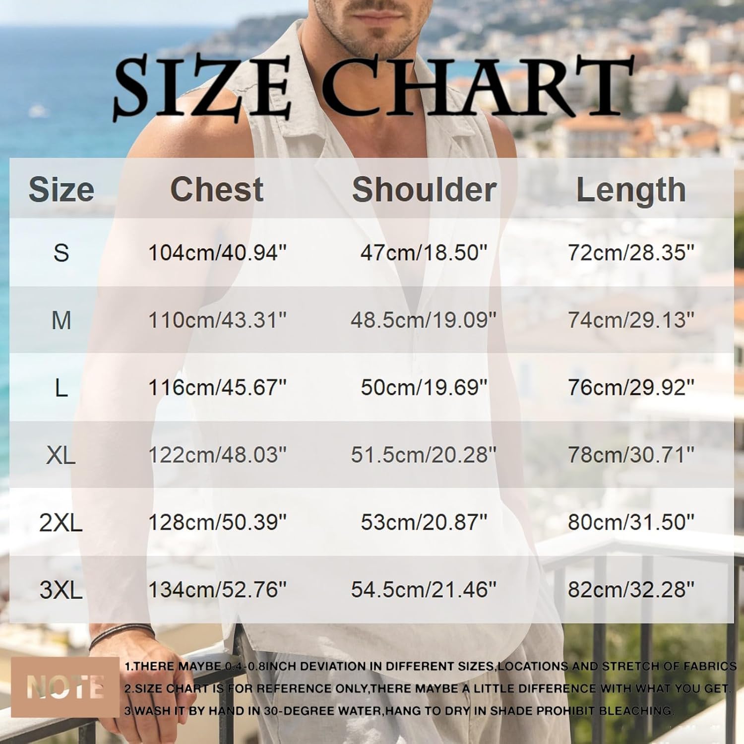 Men's Sleeveless Cotton Linen Shirt Open Collar Black Men's Sleeveless Cotton Linen Shirt Open Collar Black