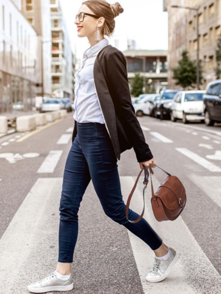 Women's Vegan Leather Saddle Crossbody Bag