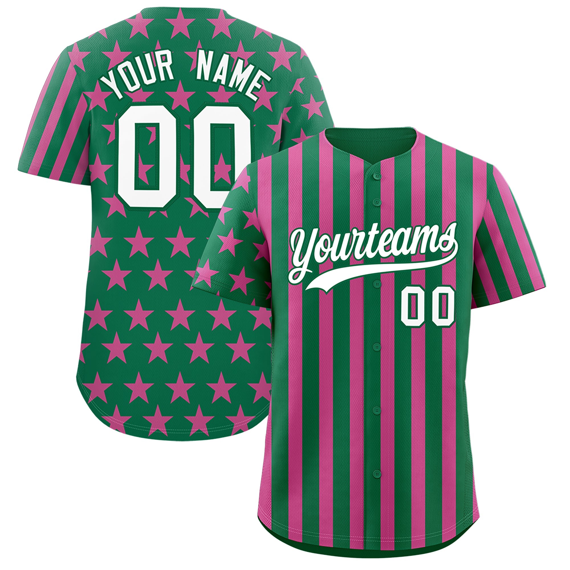 Benutzerdefiniertes Graffiti-Muster-Baseball-Trikot mit amerikanischer Flagge
