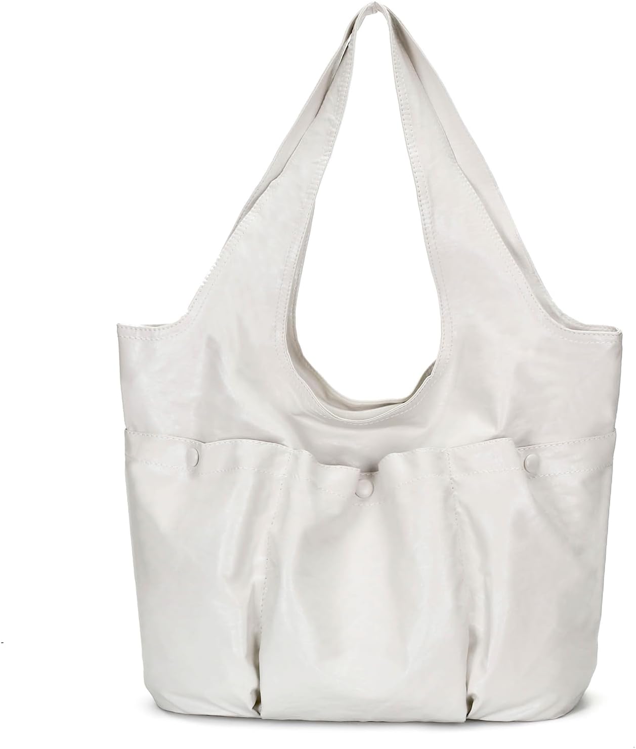 Vegan Leather Large Hobo Bags for Women Slouchy Shoulder Bag Tote Handbag Purses with Multi-Pocket
