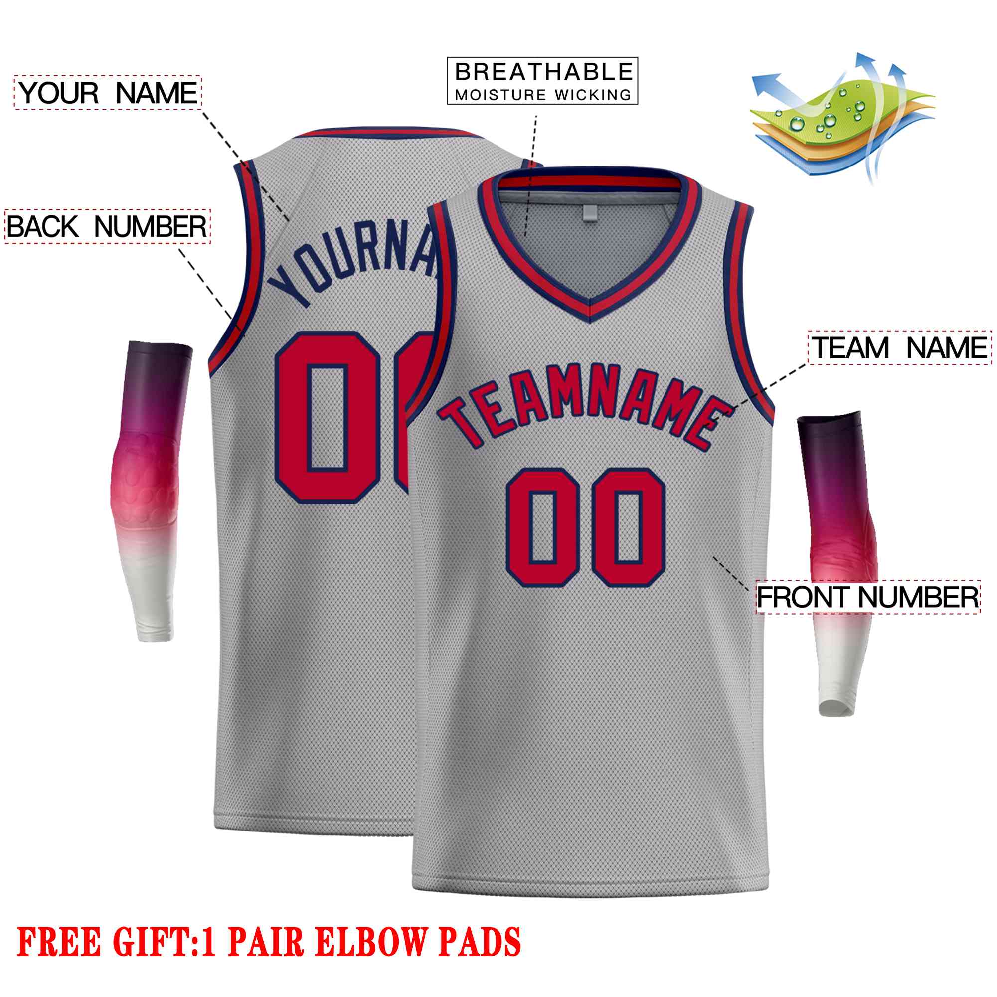 Custom Classic Tops Herren-Freizeit-Basketballtrikot