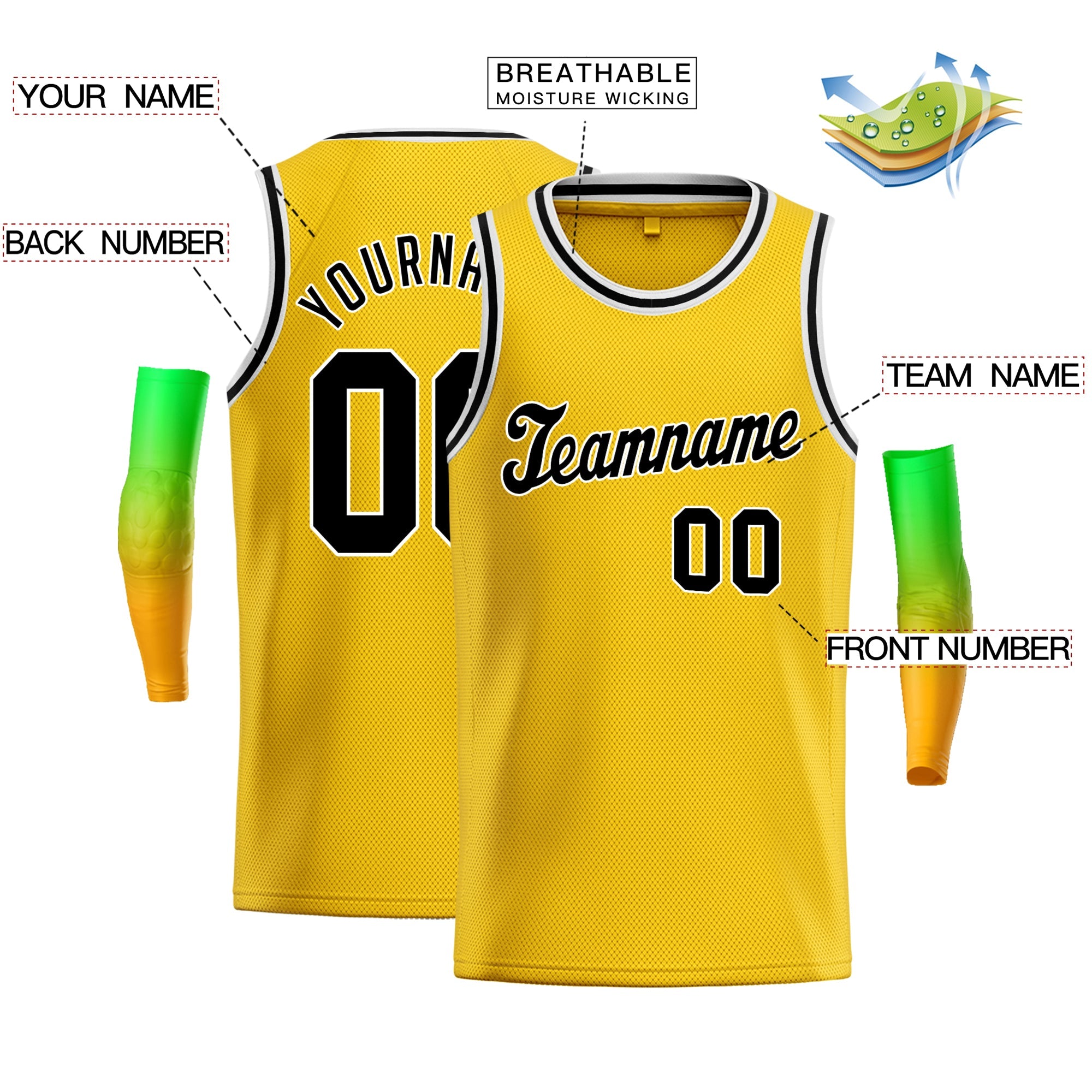 Custom Classic Tops Herren-Freizeit-Basketballtrikot