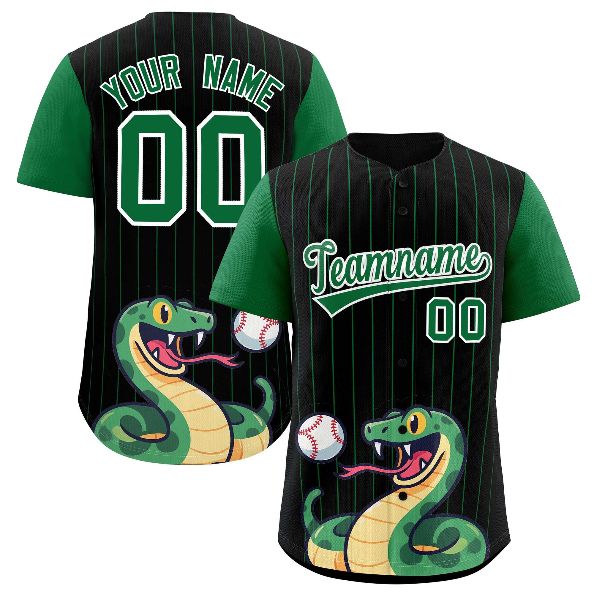 Authentisches Baseball-Trikot mit individuellem Streifen-Tiere-Graffiti-Muster, Raglanärmeln Authentisches Baseball-Trikot mit individuellem Streifen-Tiere-Graffiti-Muster, Raglanärmeln