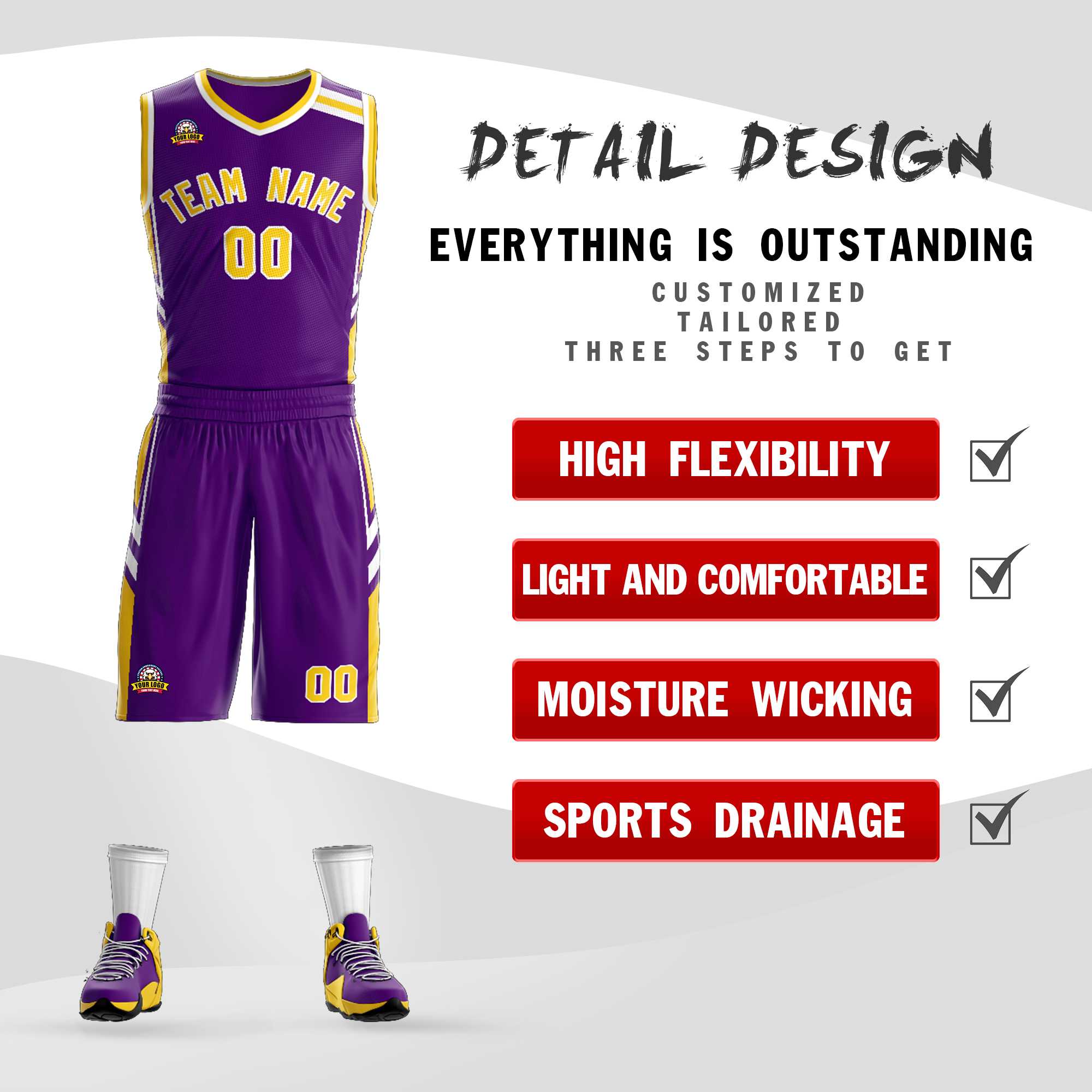 Custom Classic Sets Mesh-Basketballtrikot Custom Classic Sets Mesh-Basketballtrikot