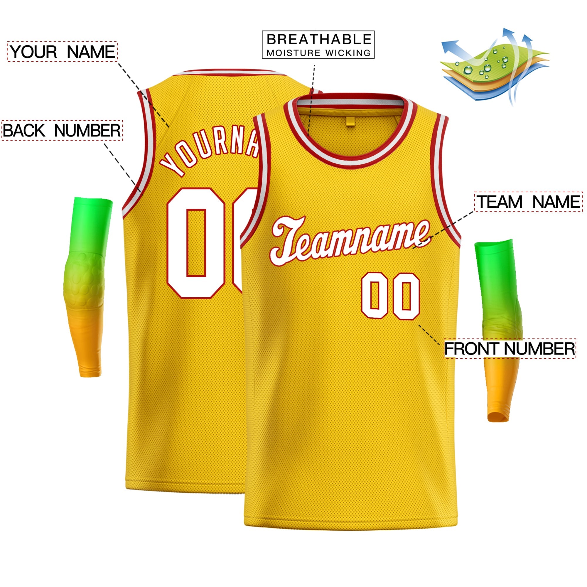 Custom Classic Tops Herren-Freizeit-Basketballtrikot
