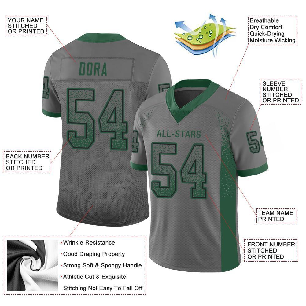 Benutzerdefiniertes Gotham Grün-Schwarzes Drift Fashion Mesh Authentisches Fußballtrikot