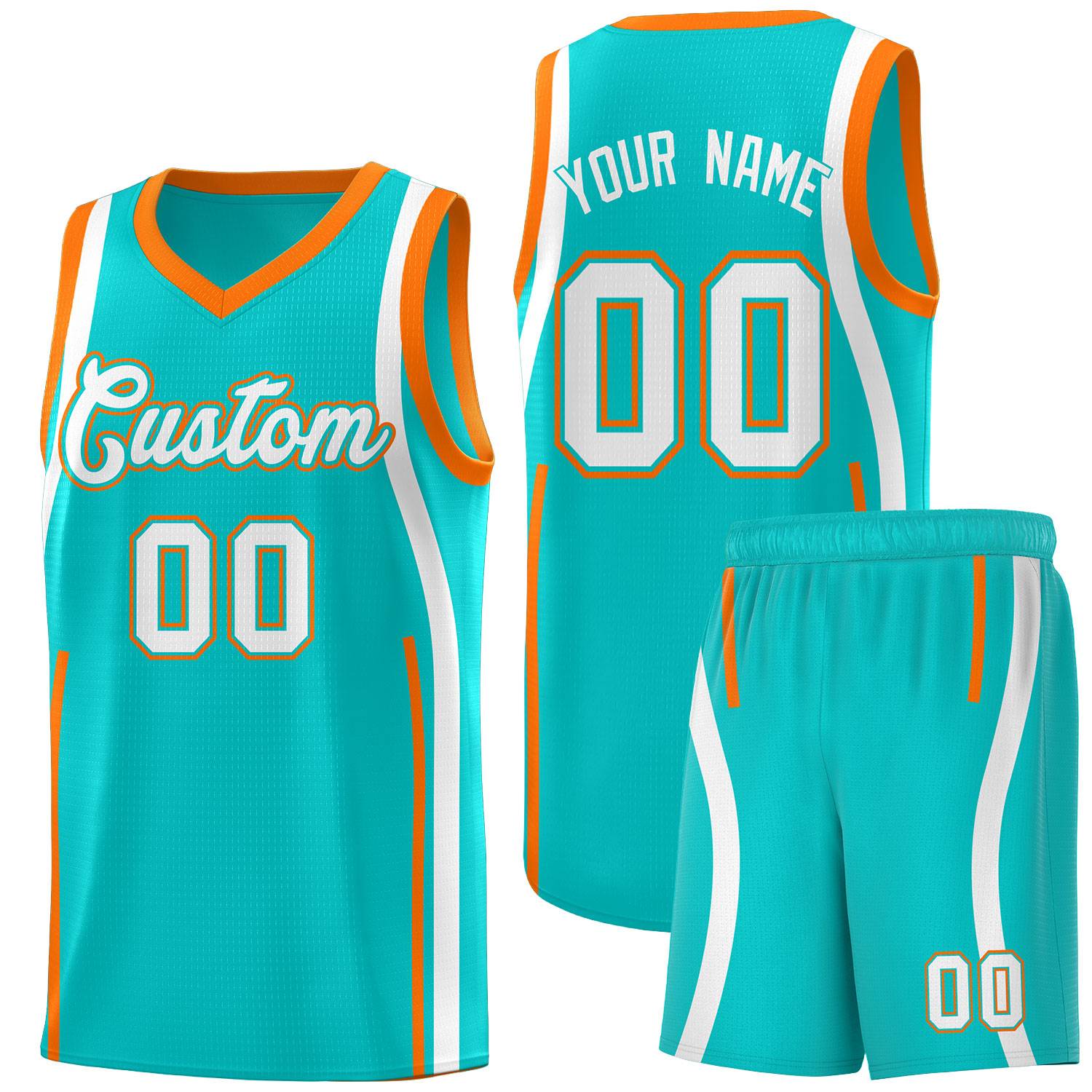 Benutzerdefinierte Basketball-Kits mit Bandmuster