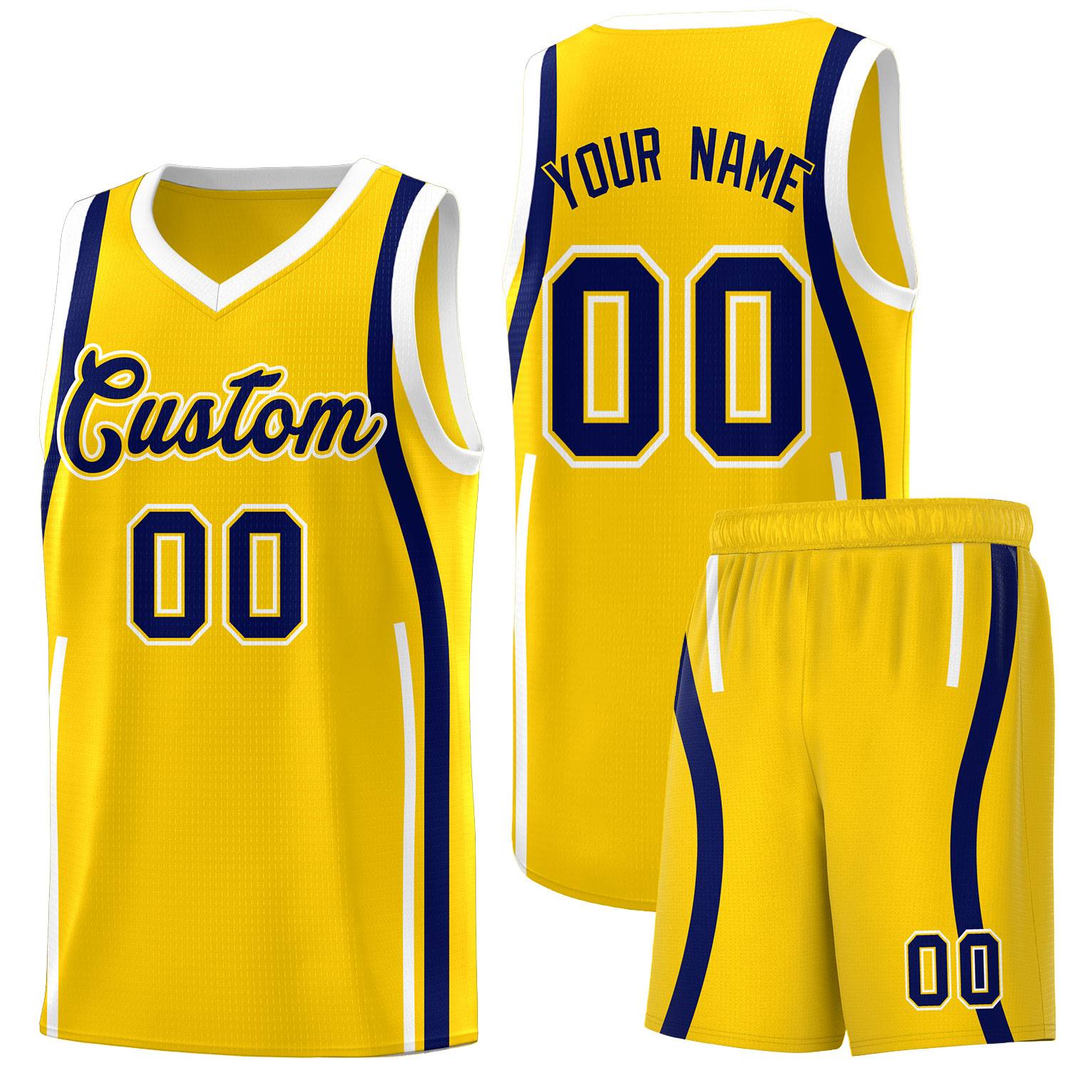 Benutzerdefinierte Basketball-Kits mit Bandmuster