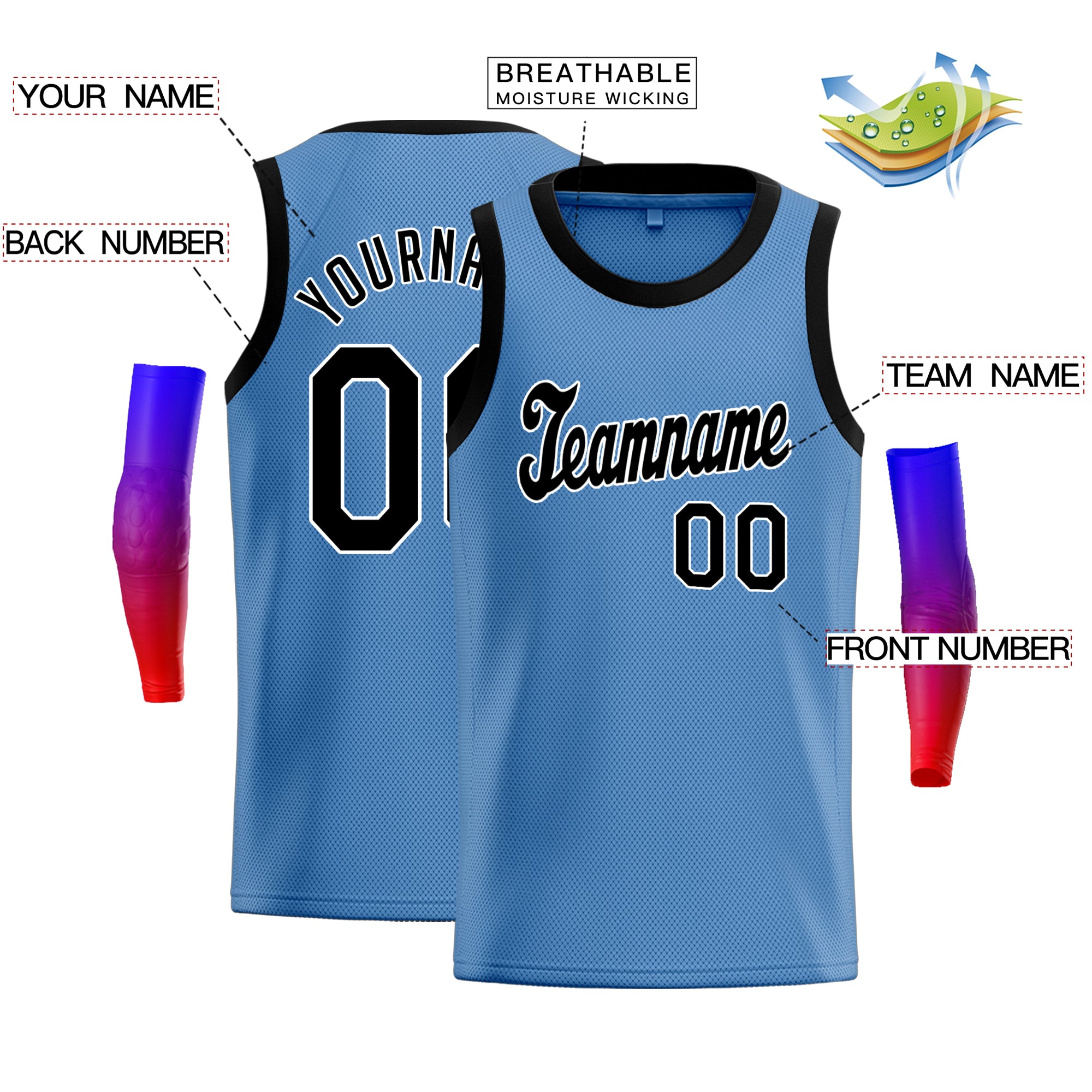 Custom Classic Tops Herren-Freizeit-Basketballtrikot