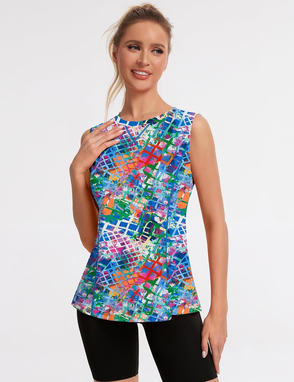 Women's UPF 50+ Workout Tank Quick Dry Sleeveless Running