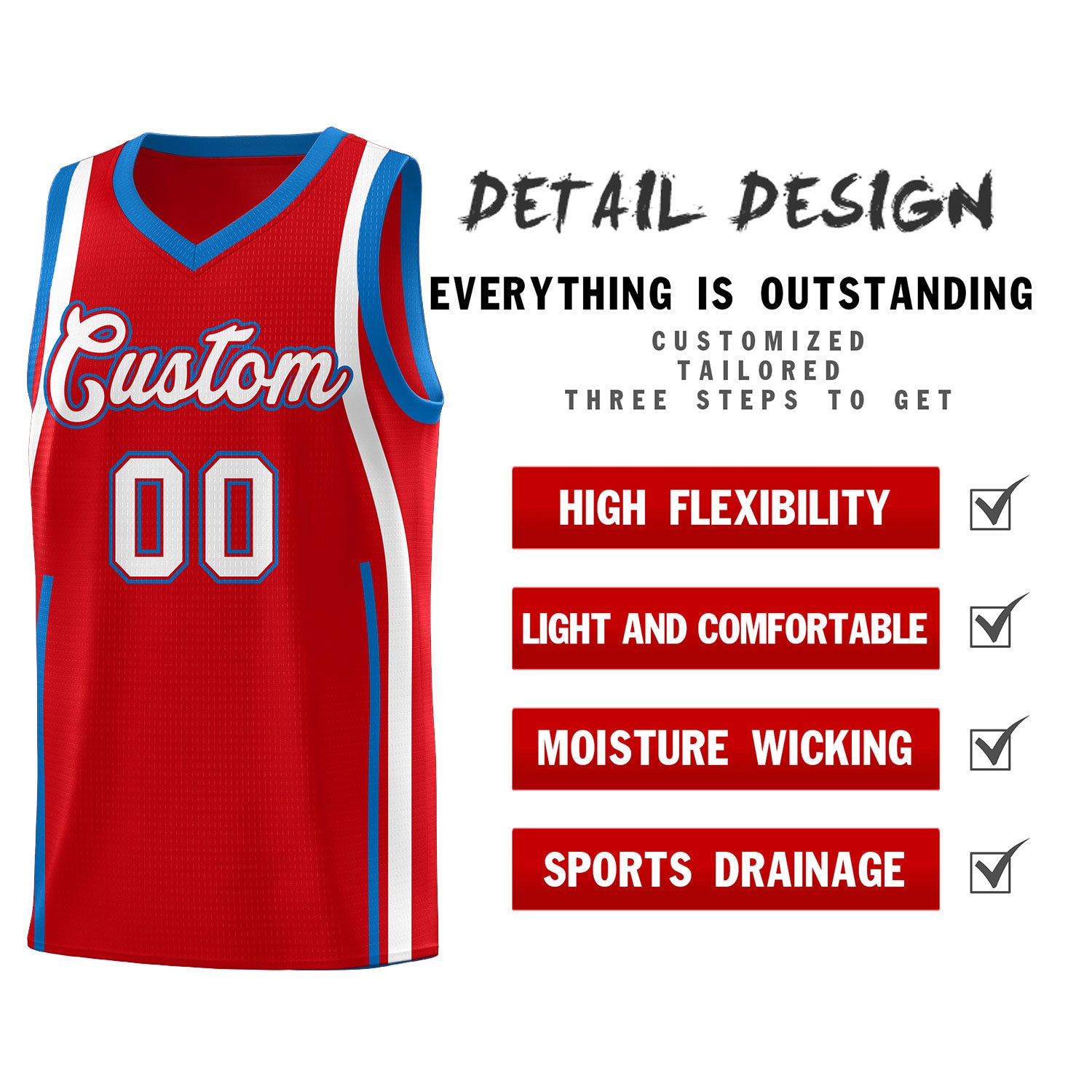 Benutzerdefinierte Basketball-Kits mit Bandmuster