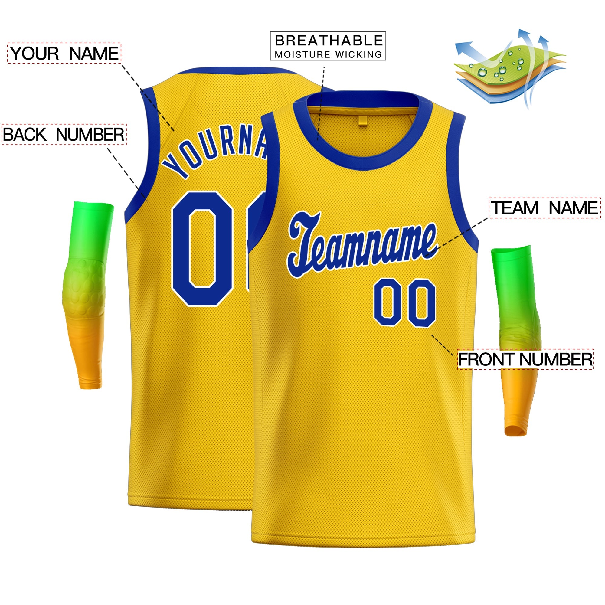 Custom Classic Tops Herren-Freizeit-Basketballtrikot
