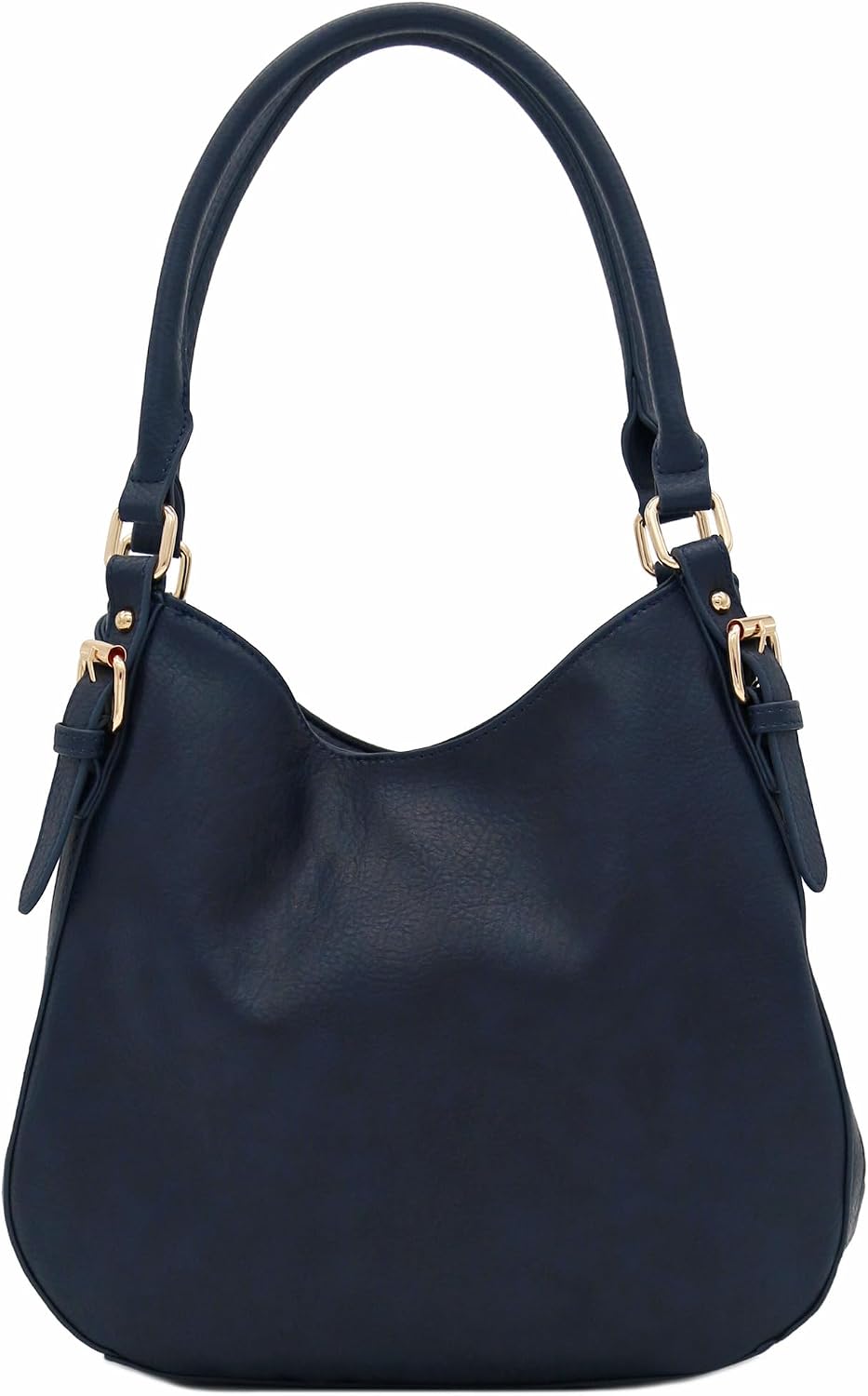 Women's Faux Leather Hobo Shoulder Bag Navy Purple