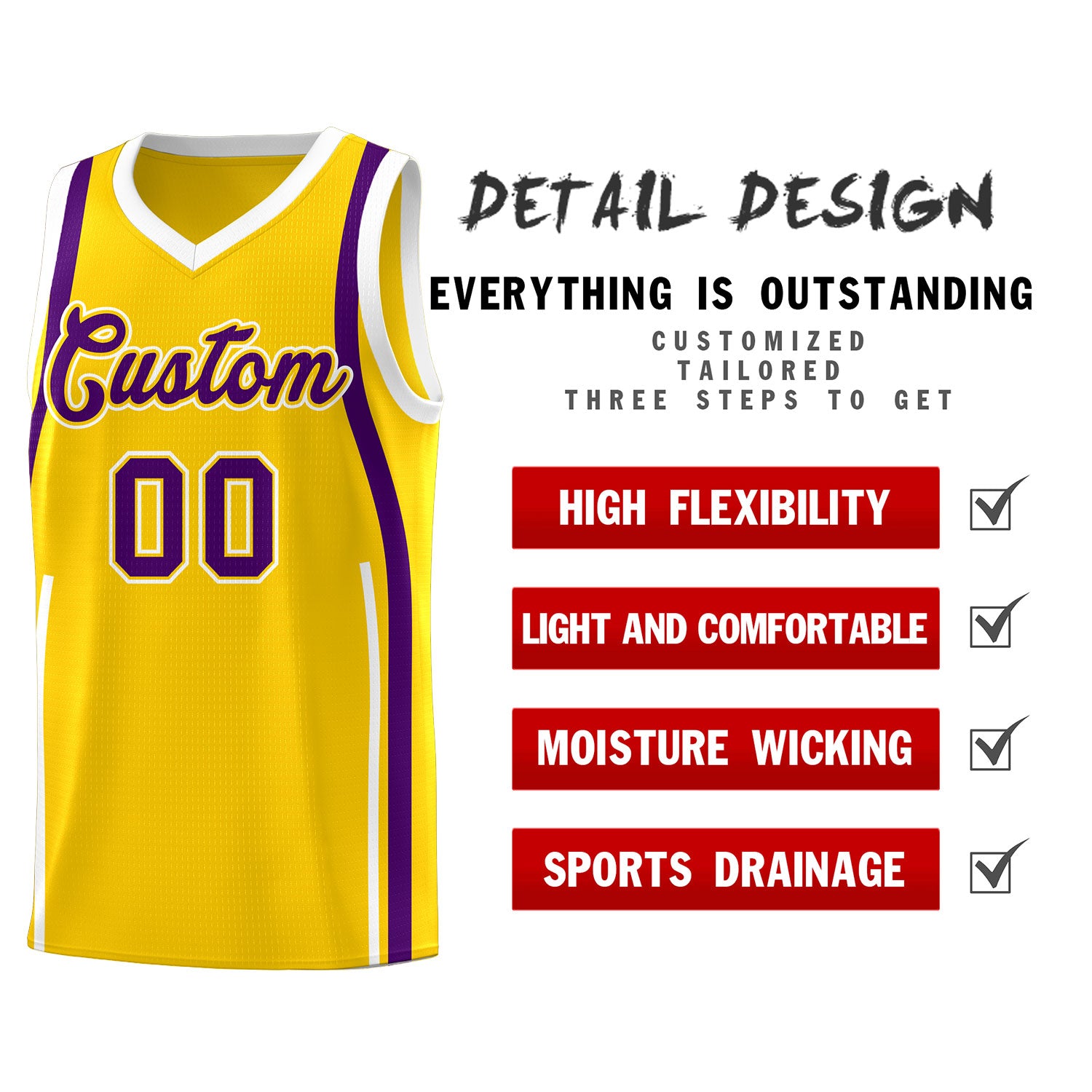 Benutzerdefinierte Basketball-Kits mit Bandmuster
