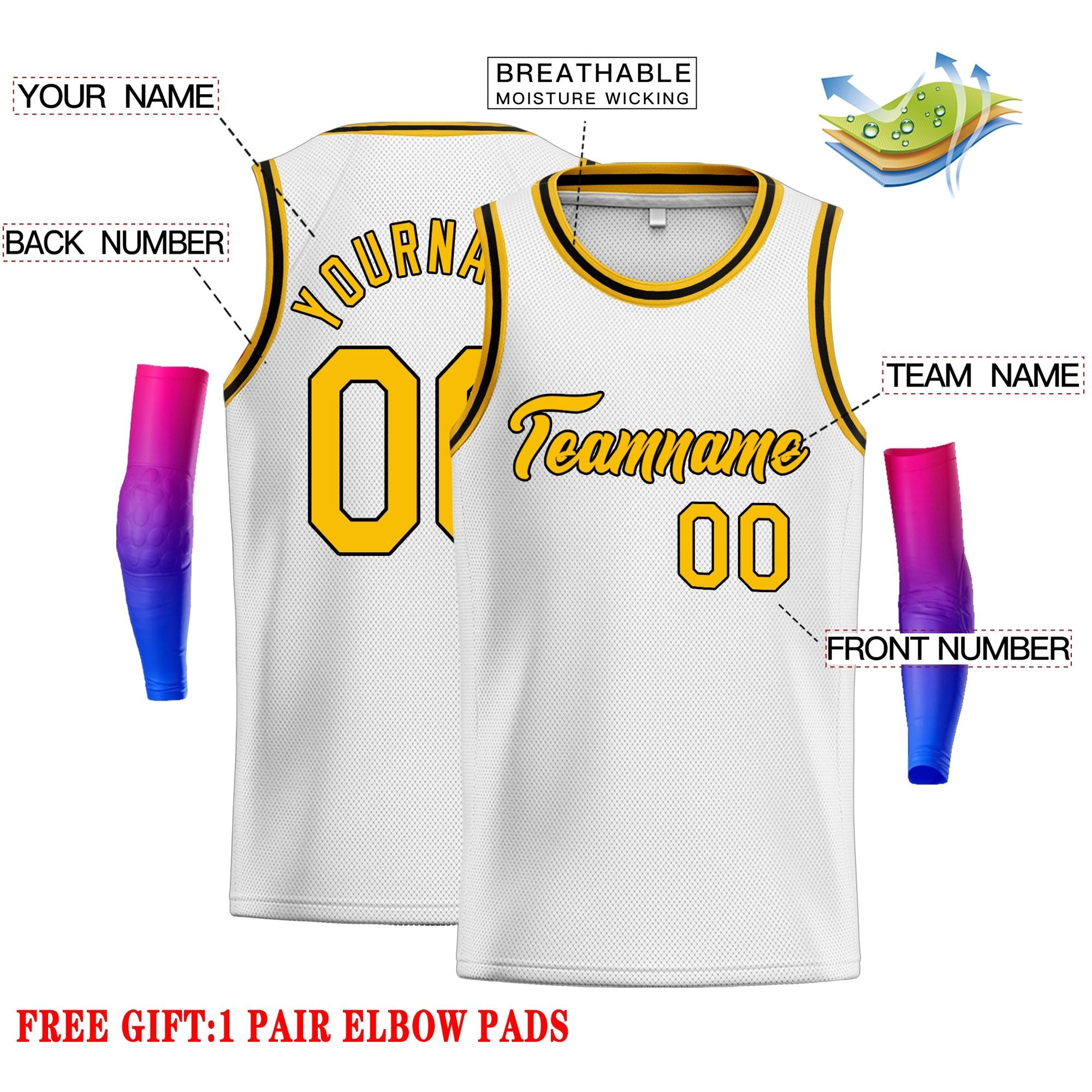 Custom Classic Tops Herren-Freizeit-Basketballtrikot