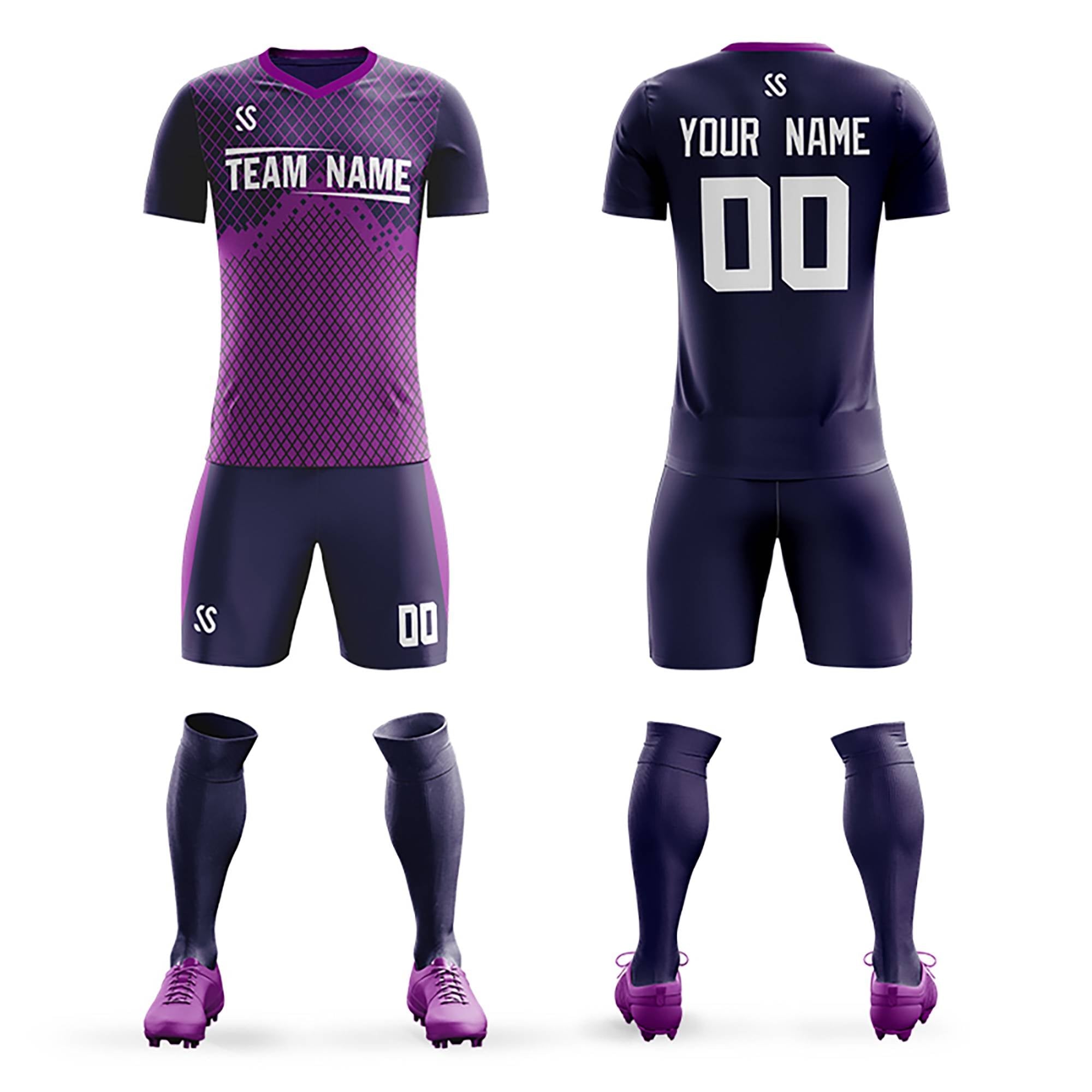 Benutzerdefinierter Druck Outdoor-Trainingsanzug Fußball-Sets Jersey Benutzerdefinierter Druck Outdoor-Trainingsanzug Fußball-Sets Jersey