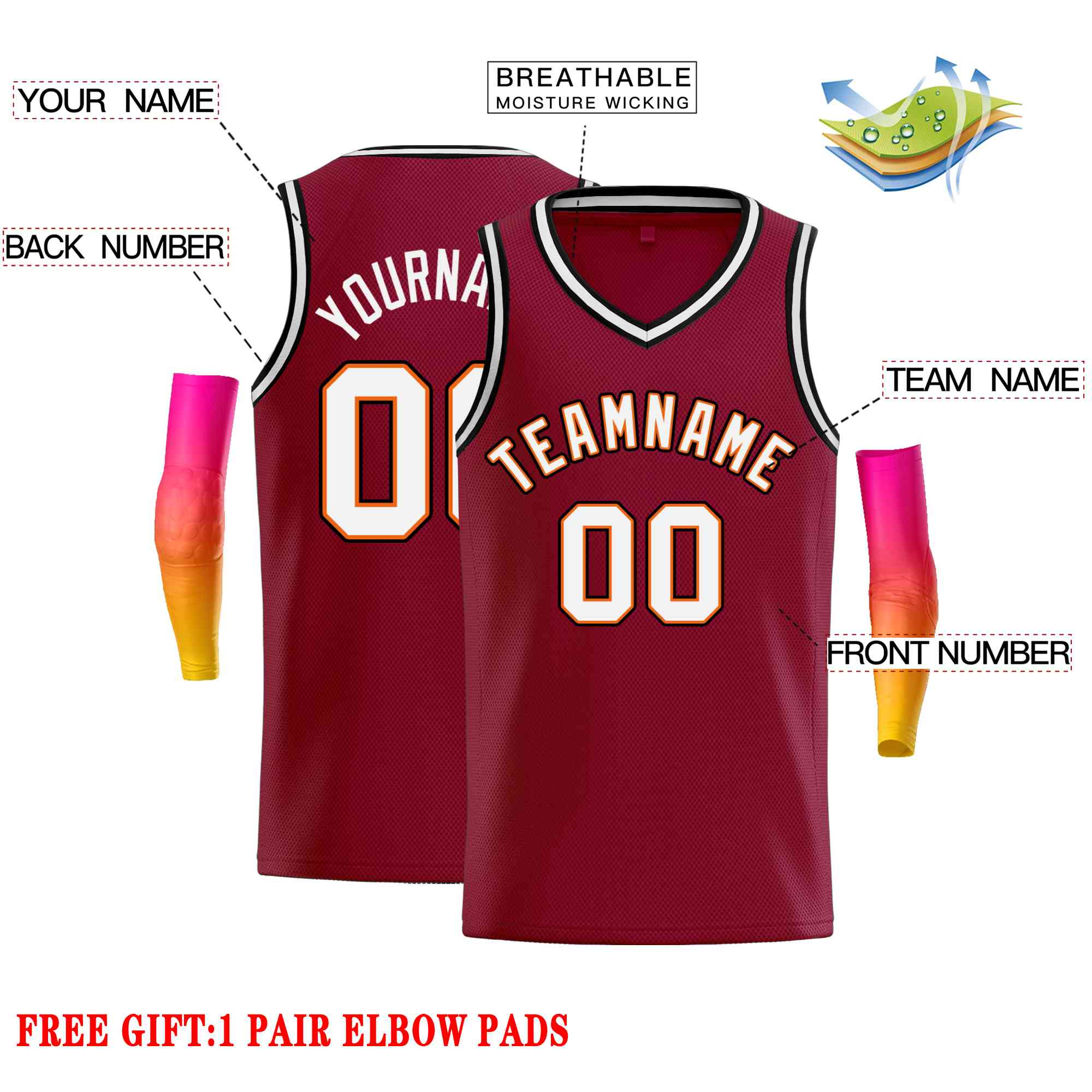 Custom Classic Tops Herren-Freizeit-Basketballtrikot