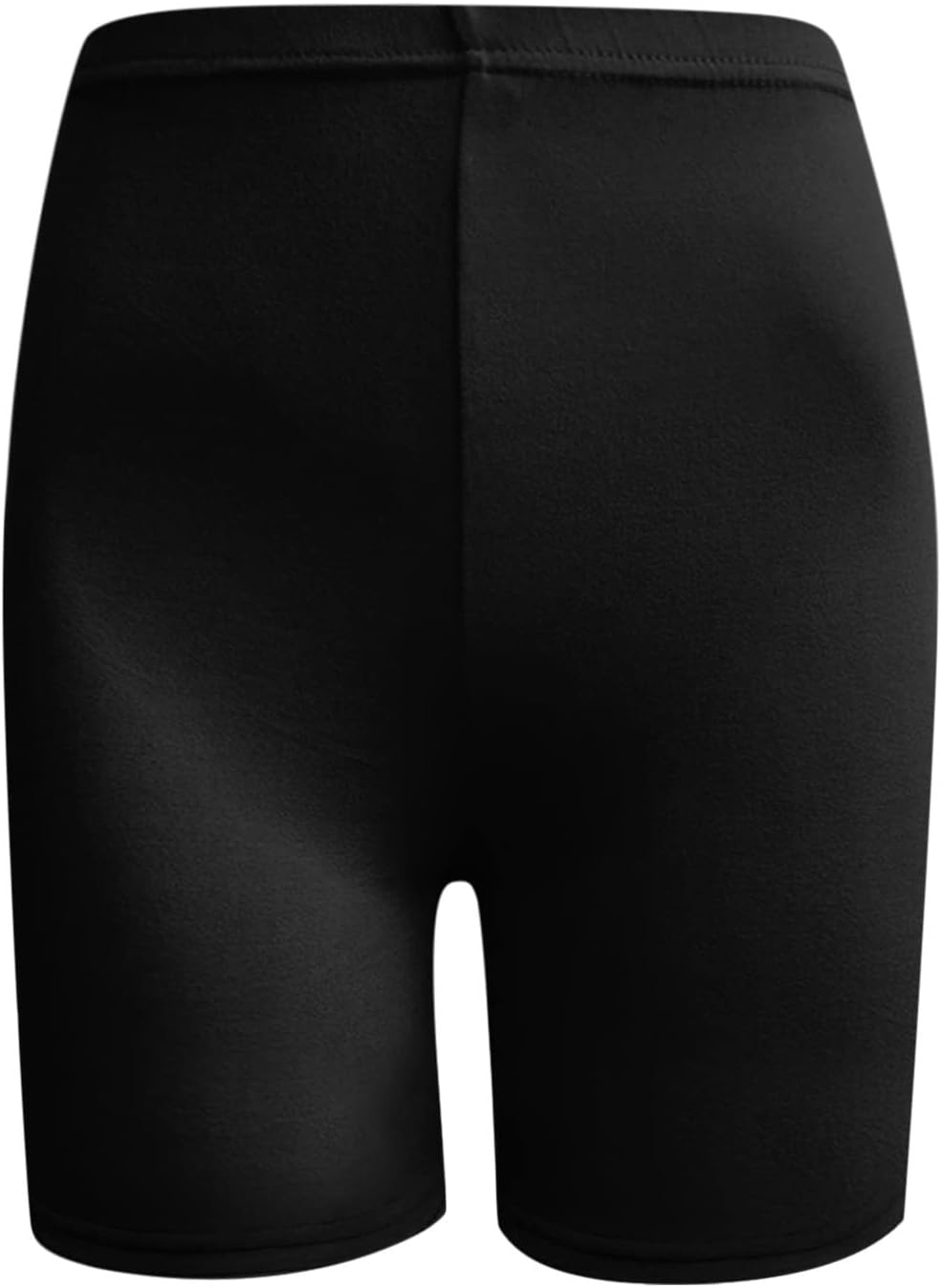 Women's High Waist Cotton Biker Shorts Black