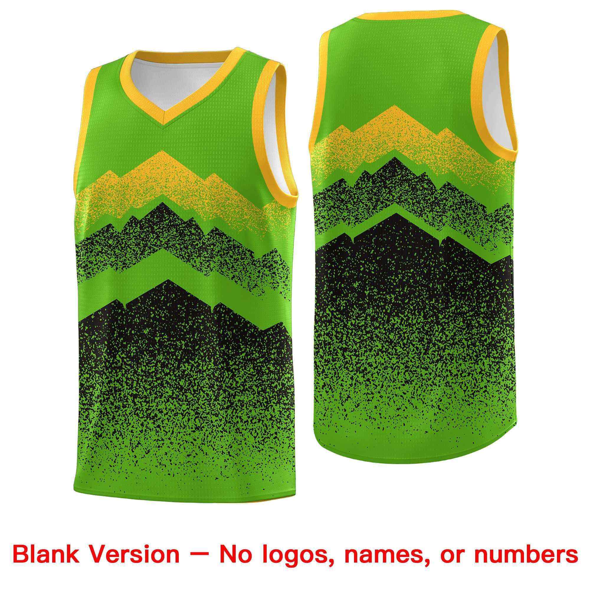 Benutzerdefiniertes Mountain Fade Drapable Gradient Fashion Uniform-Basketballtrikot