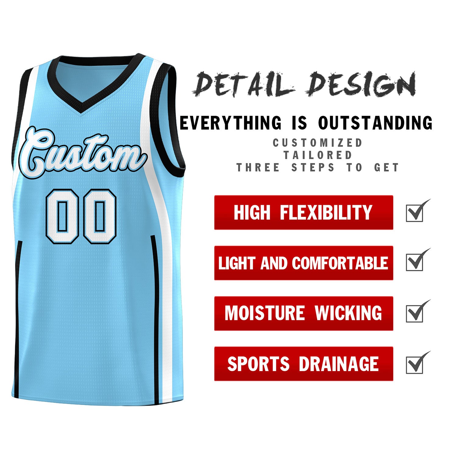 Benutzerdefinierte Basketball-Kits mit Bandmuster