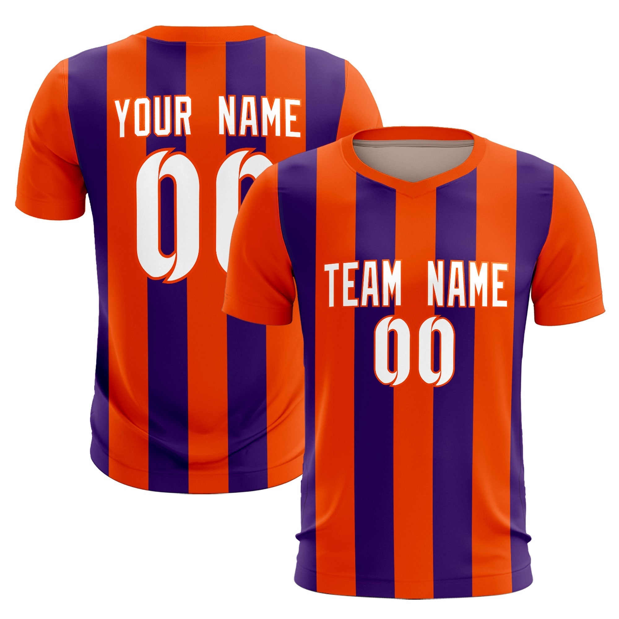 Benutzerdefinierte vertikale Streifen Casual Outdoor-Fußball-Sets-Trikot Benutzerdefinierte vertikale Streifen Casual Outdoor-Fußball-Sets-Trikot