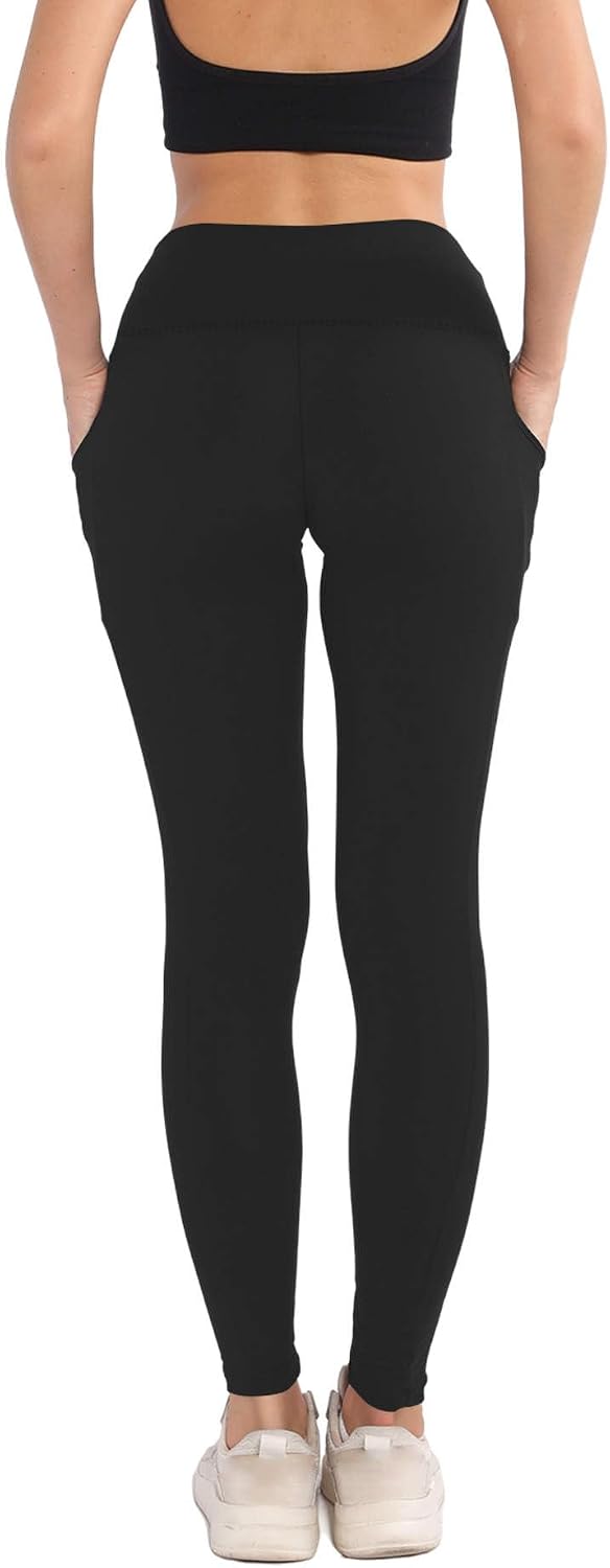 Women's High Waist Yoga Leggings with Pockets 3 Pack