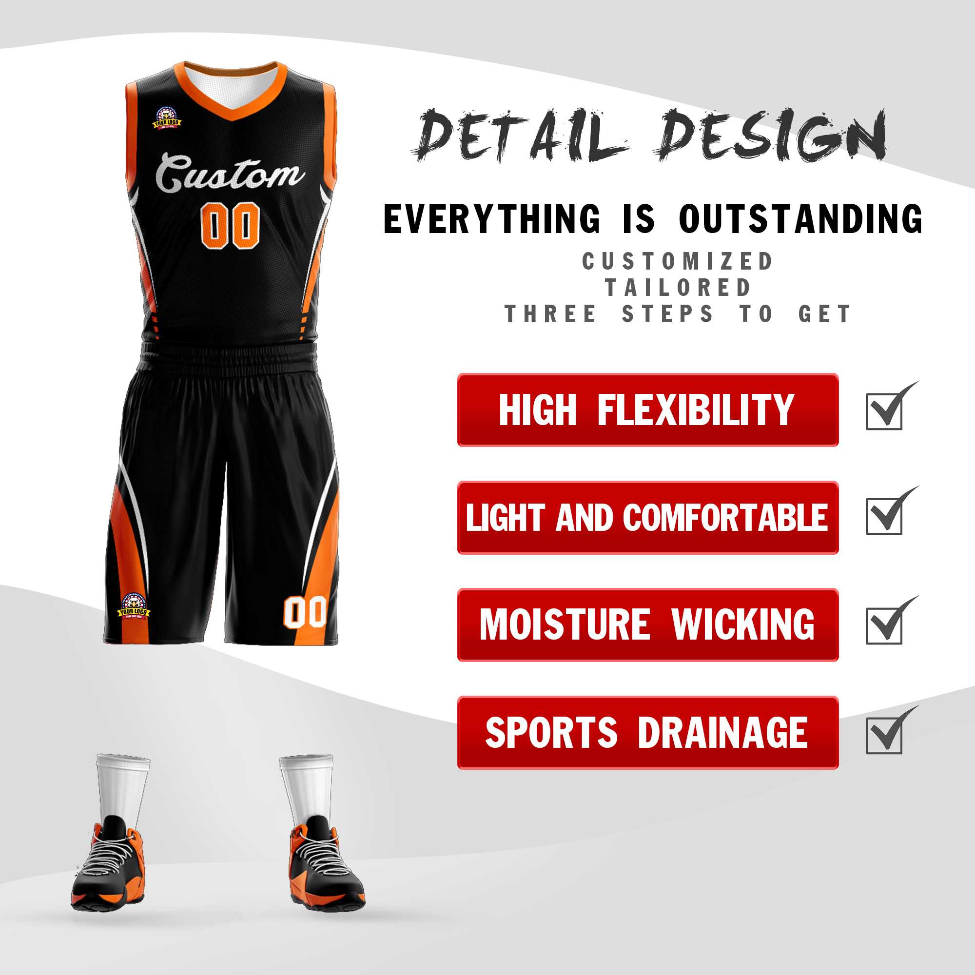 Custom Classic Sets Mesh-Basketballtrikot Custom Classic Sets Mesh-Basketballtrikot