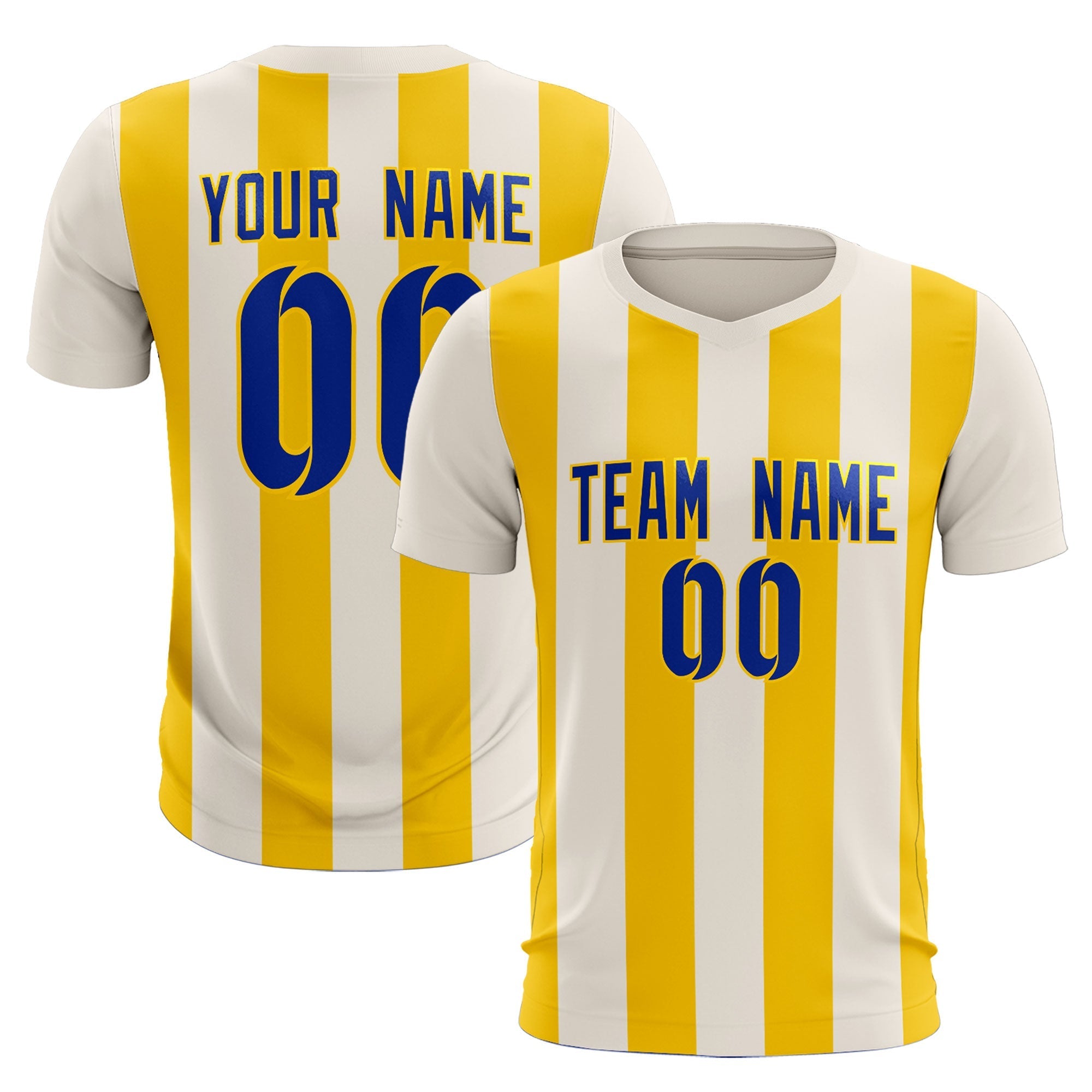 Benutzerdefinierte vertikale Streifen Casual Outdoor-Fußball-Sets-Trikot Benutzerdefinierte vertikale Streifen Casual Outdoor-Fußball-Sets-Trikot