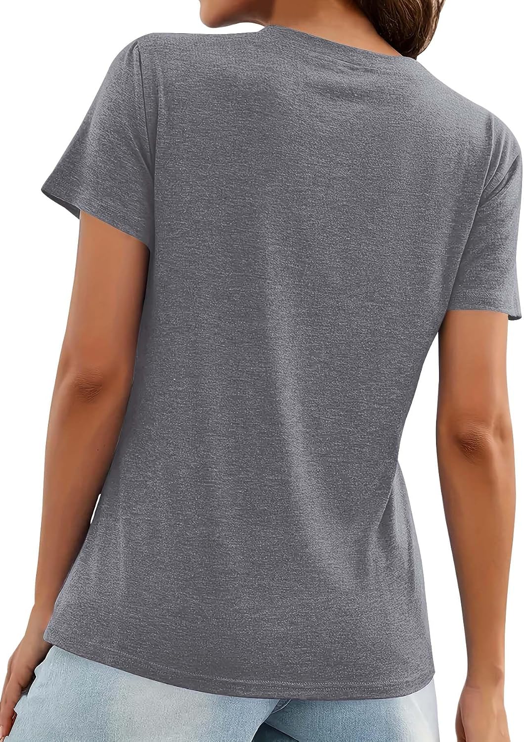 Women's Dandelion Paw Print Graphic V Neck T-Shirt