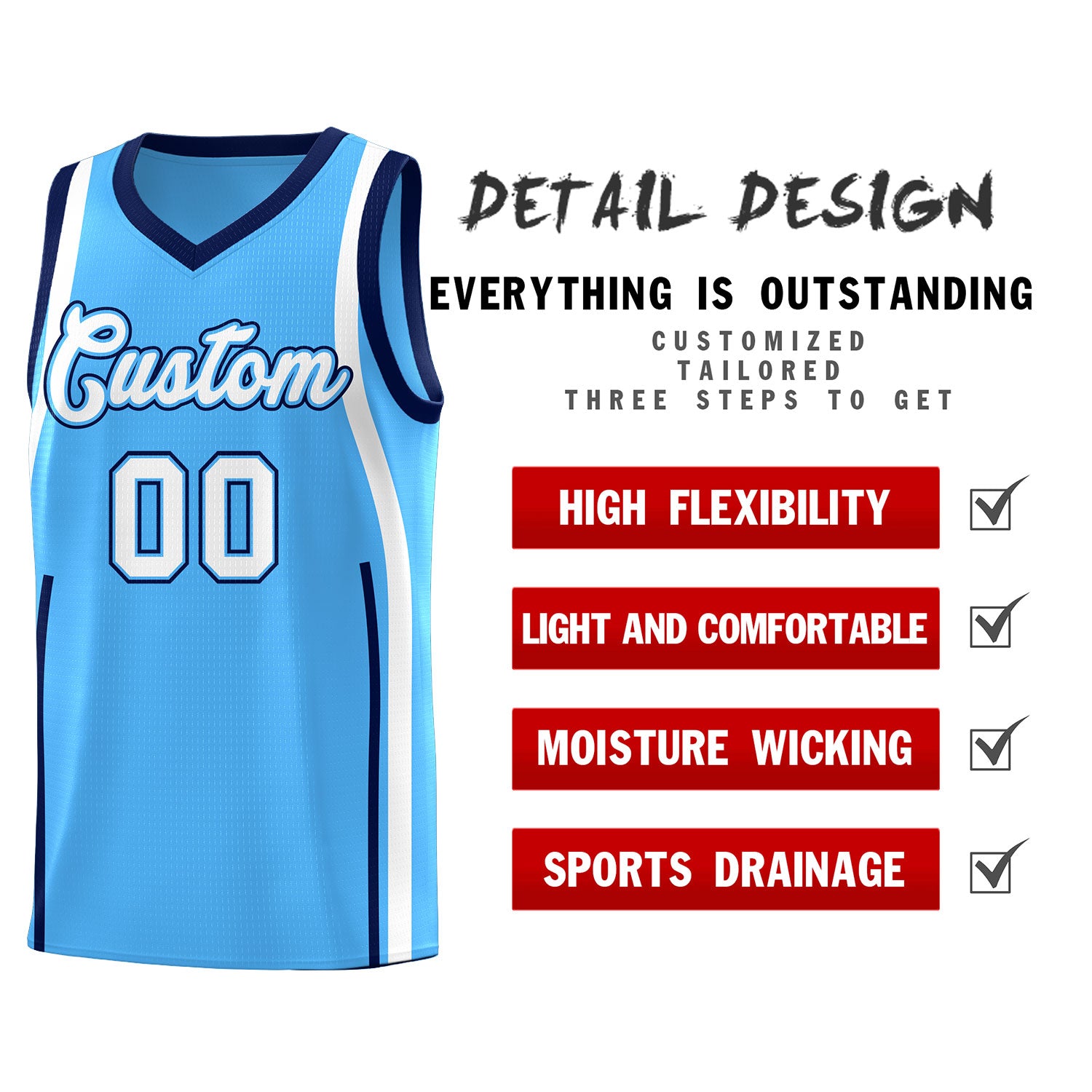 Benutzerdefinierte Basketball-Kits mit Bandmuster