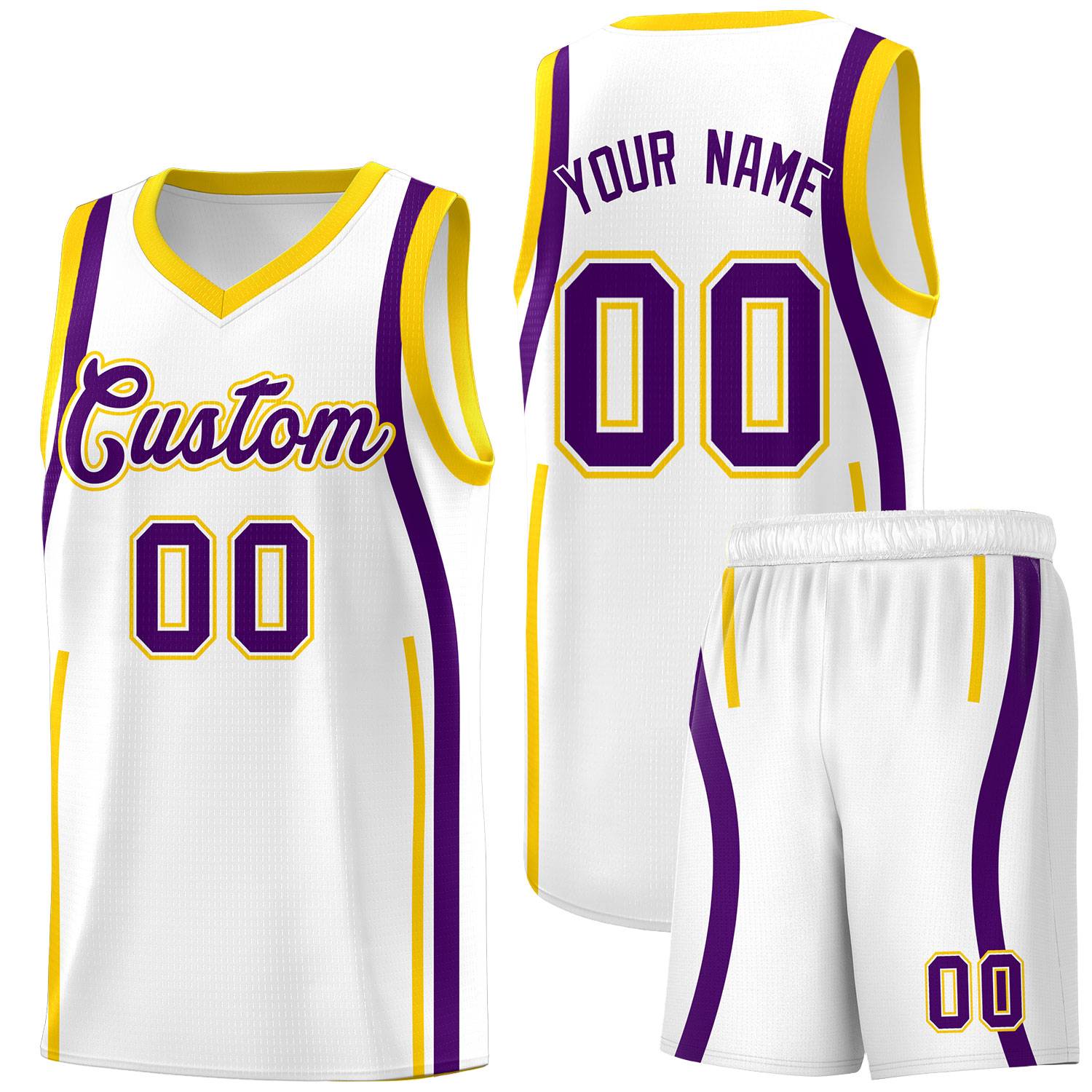 Benutzerdefinierte Basketball-Kits mit Bandmuster