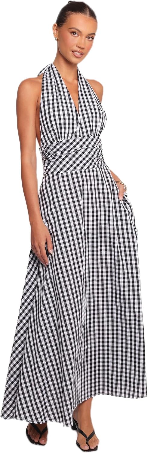 Women's Solene Maxi Halterneck Dress