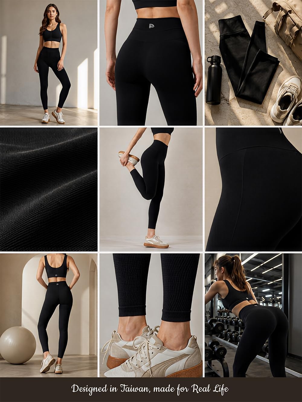 Women's High Waist Compression Leggings (Black) Women's High Waist Compression Leggings (Black)