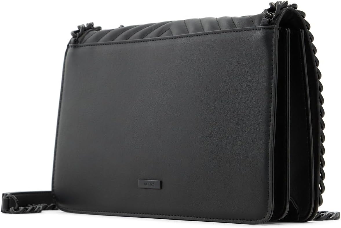 Women's Quilted Flap Crossbody Bag with Chain Strap