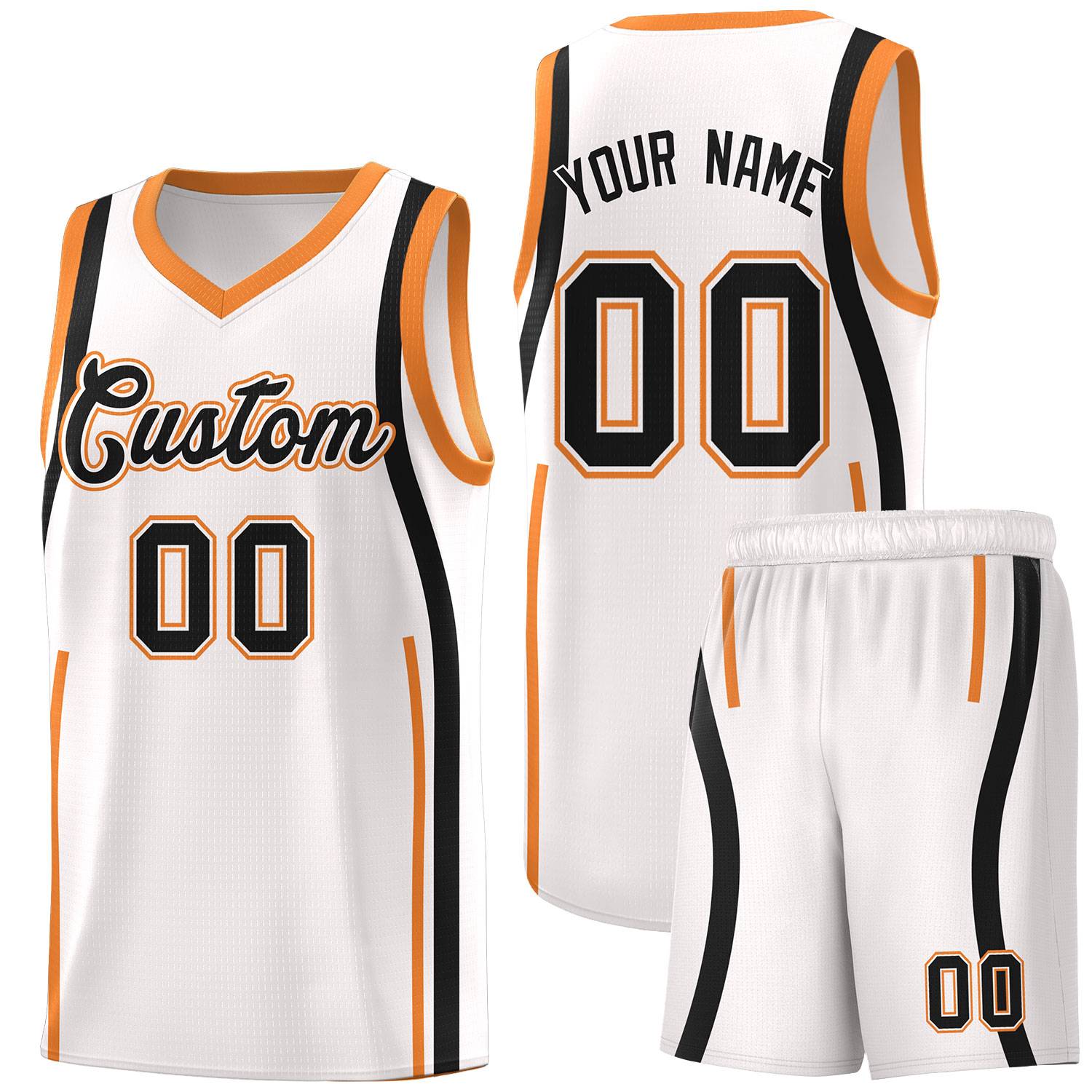 Benutzerdefinierte Basketball-Kits mit Bandmuster