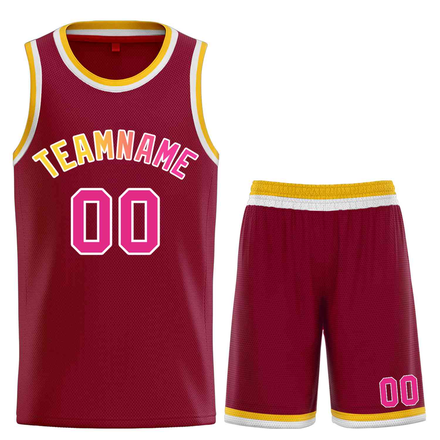 Custom Classic Sets gebogenes Basketballtrikot