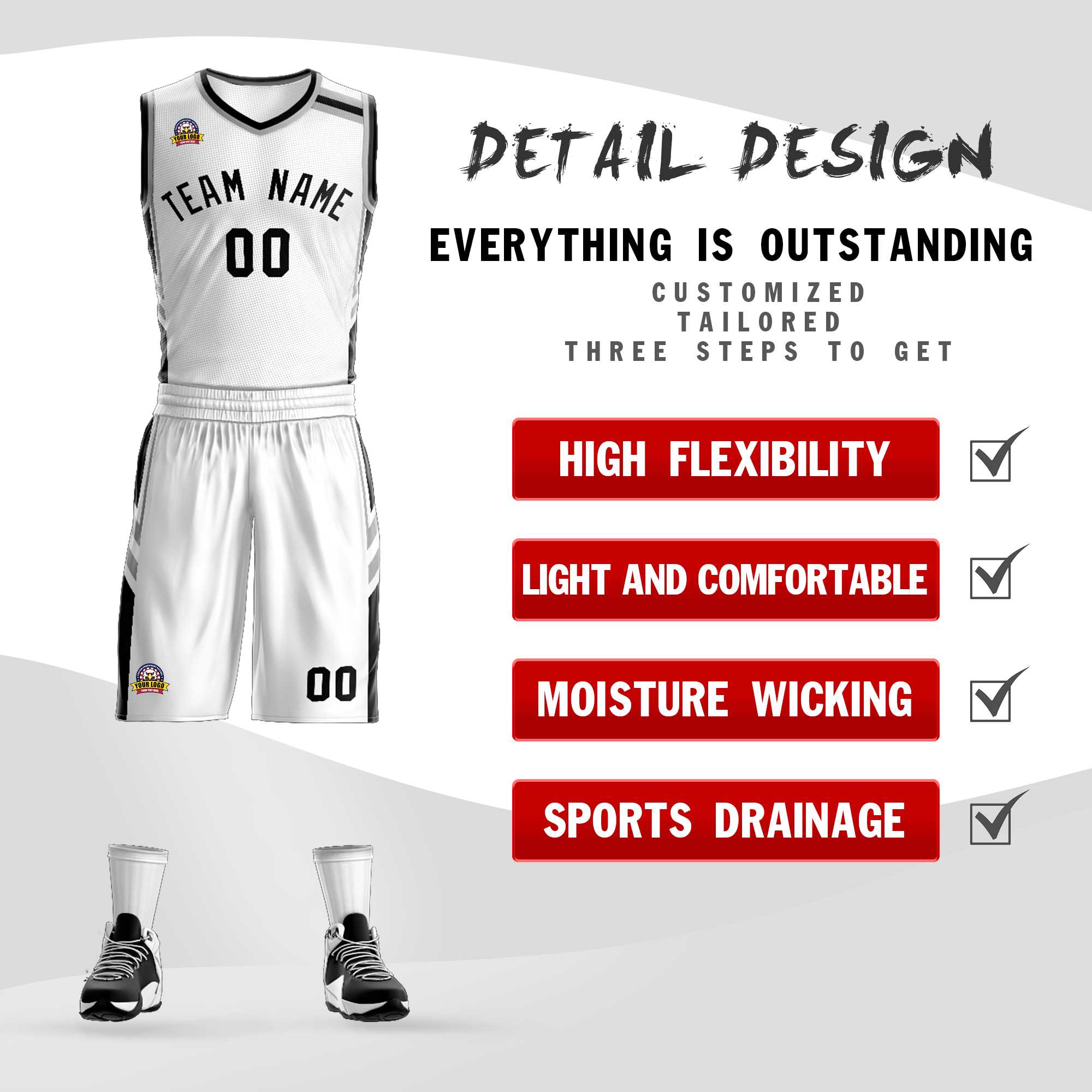 Custom Classic Sets Mesh-Basketballtrikot Custom Classic Sets Mesh-Basketballtrikot