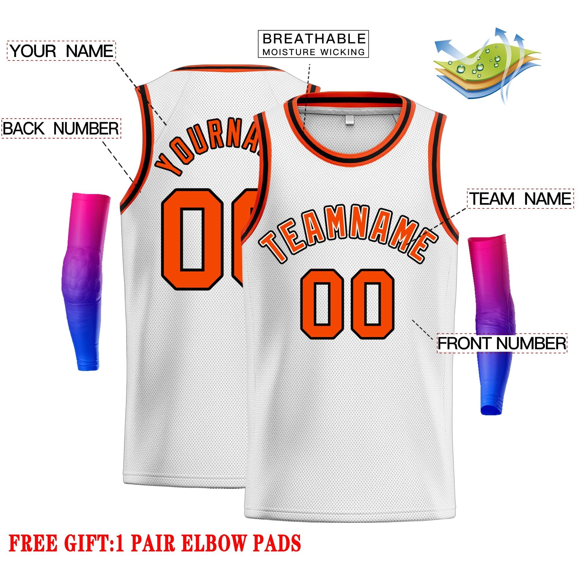 Custom Classic Tops Herren-Freizeit-Basketballtrikot