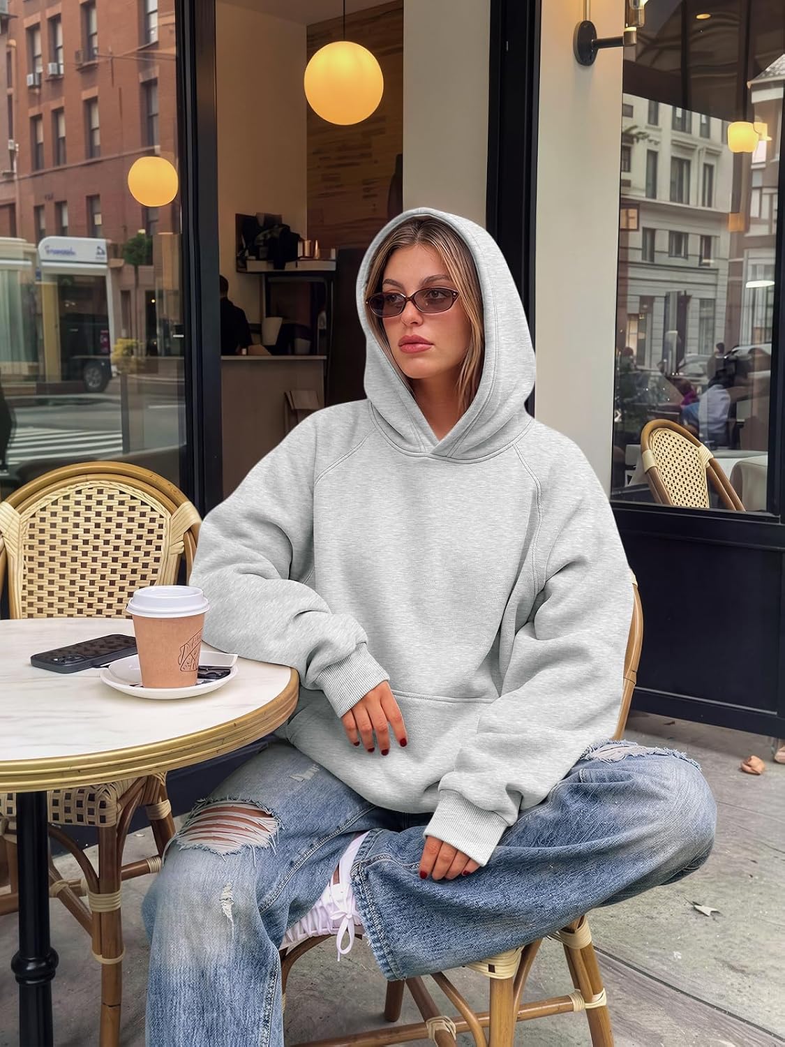 Womens Oversized Hoodies Comfy Fleece Sweatshirts Comfort Pullover Fall Outfits