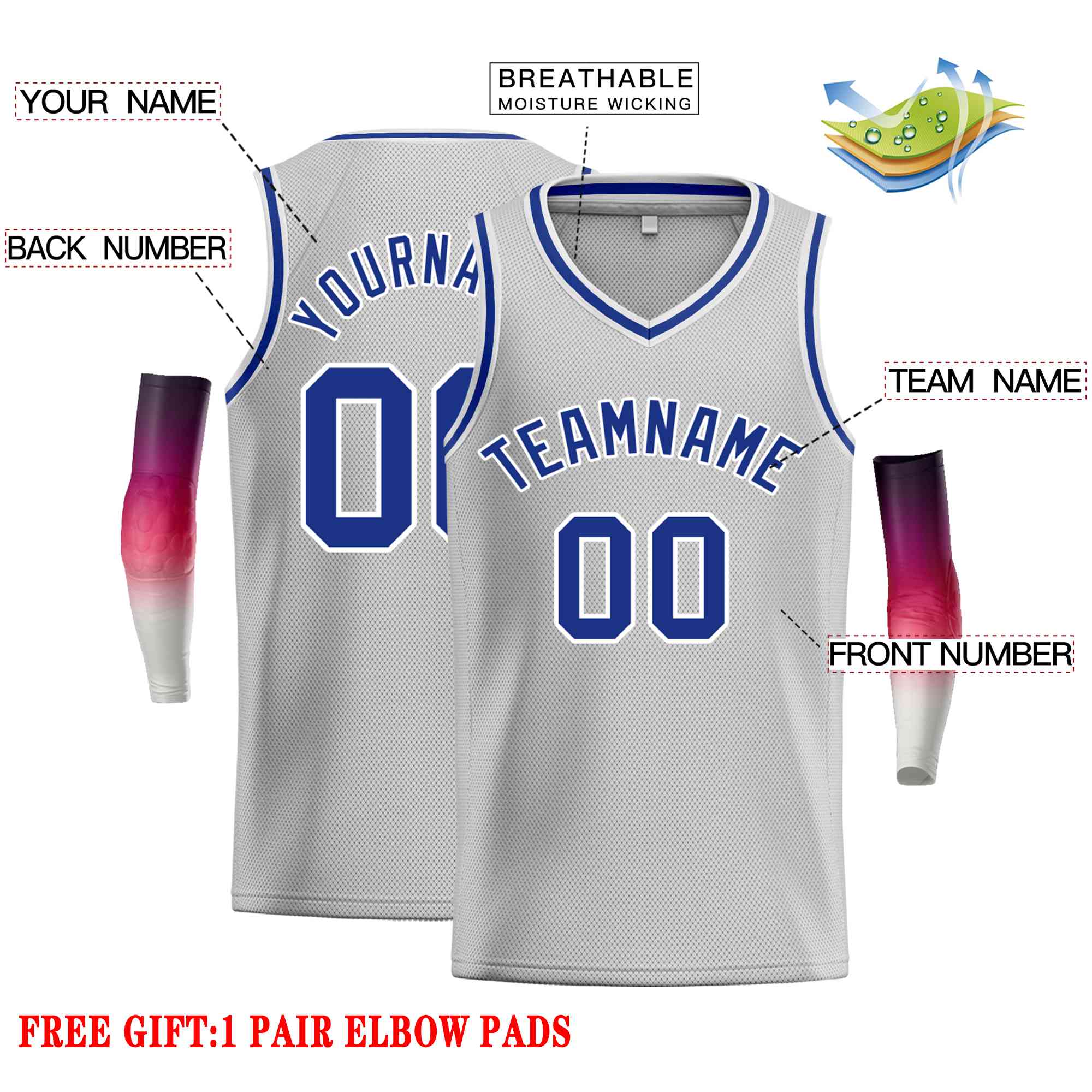 Custom Classic Tops Herren-Freizeit-Basketballtrikot