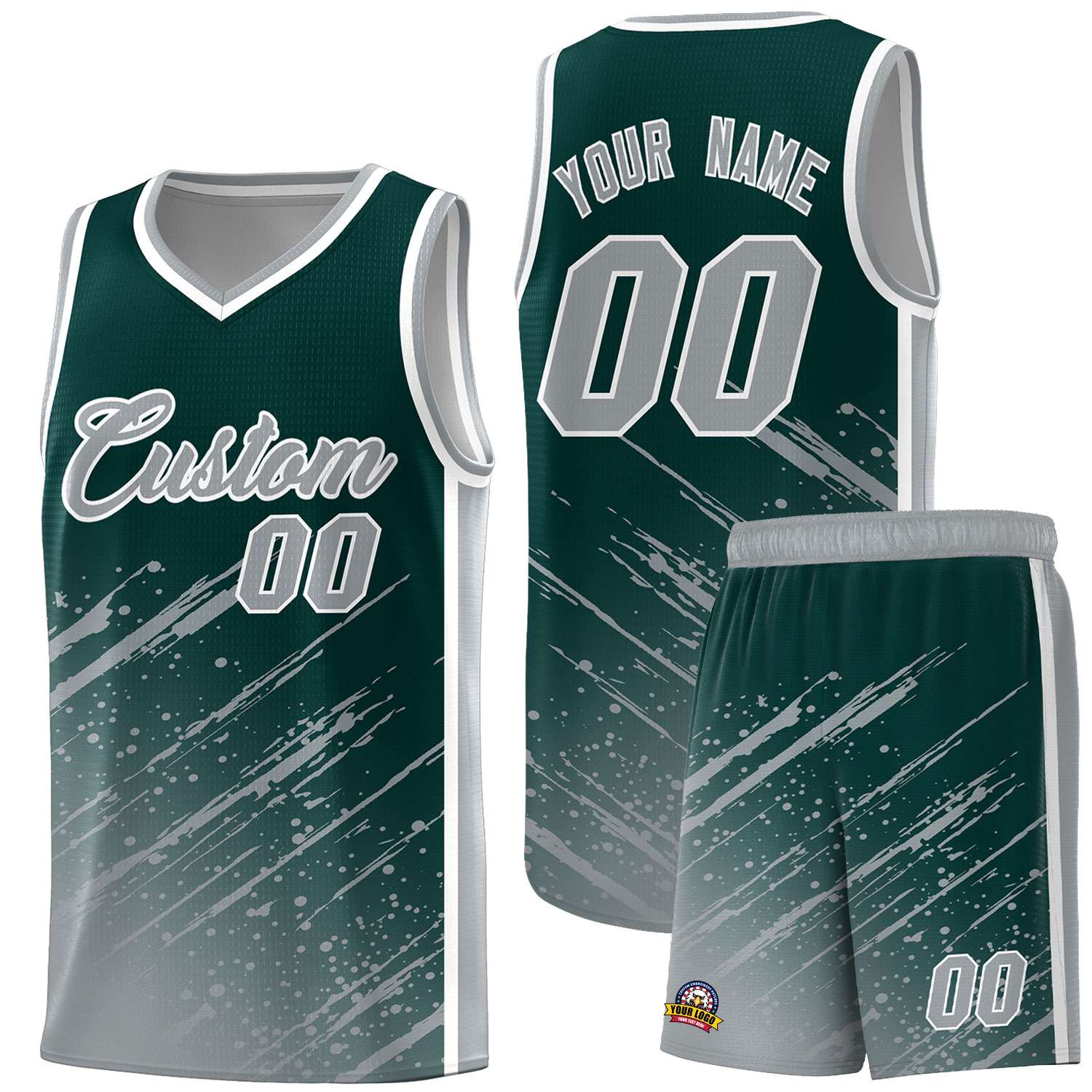 Maßgeschneiderte Splash-Basketballuniformen leicht für die Schule Maßgeschneiderte Splash-Basketballuniformen leicht für die Schule