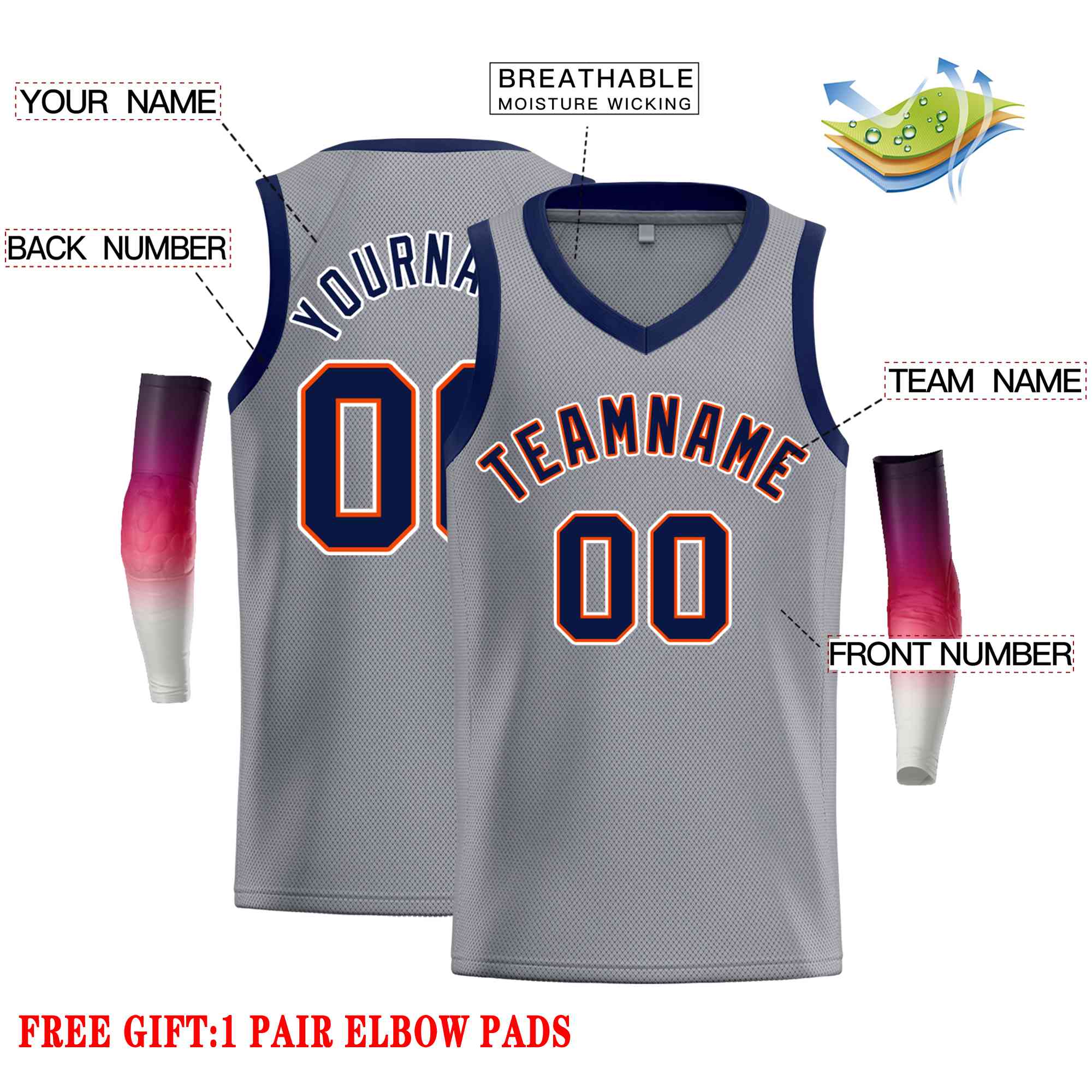 Custom Classic Tops Herren-Freizeit-Basketballtrikot
