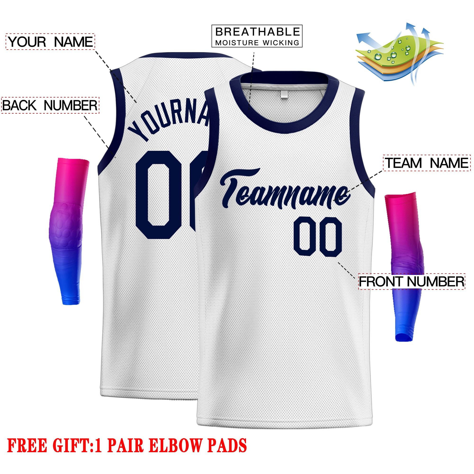 Custom Classic Tops Herren-Freizeit-Basketballtrikot