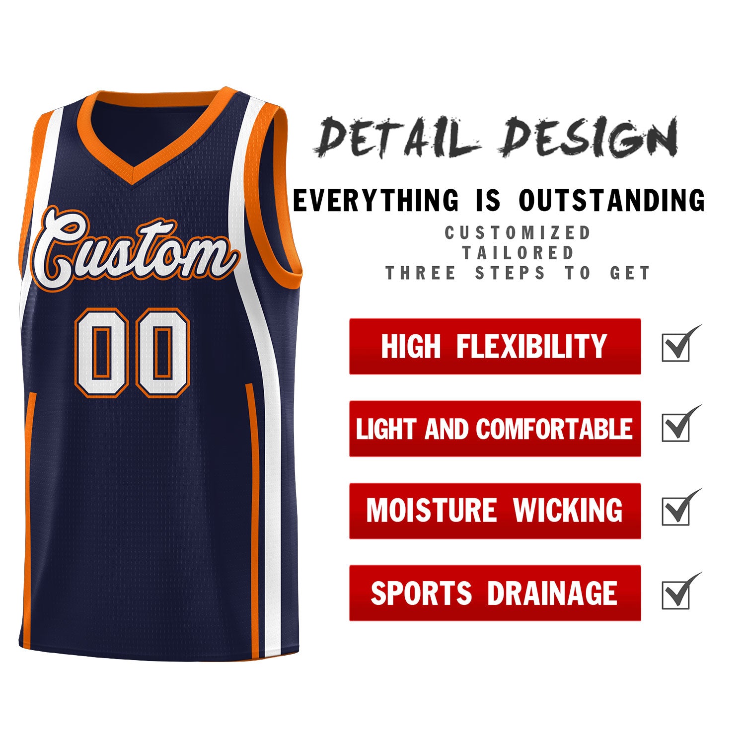 Benutzerdefinierte Basketball-Kits mit Bandmuster